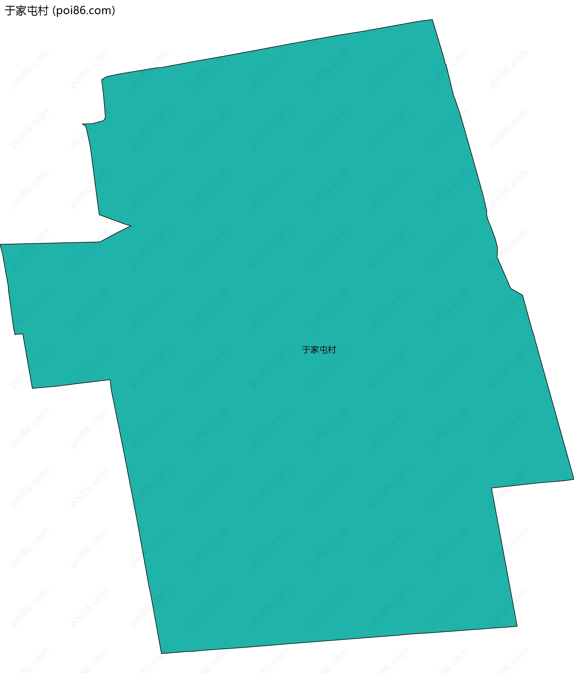 于家屯村边界地图