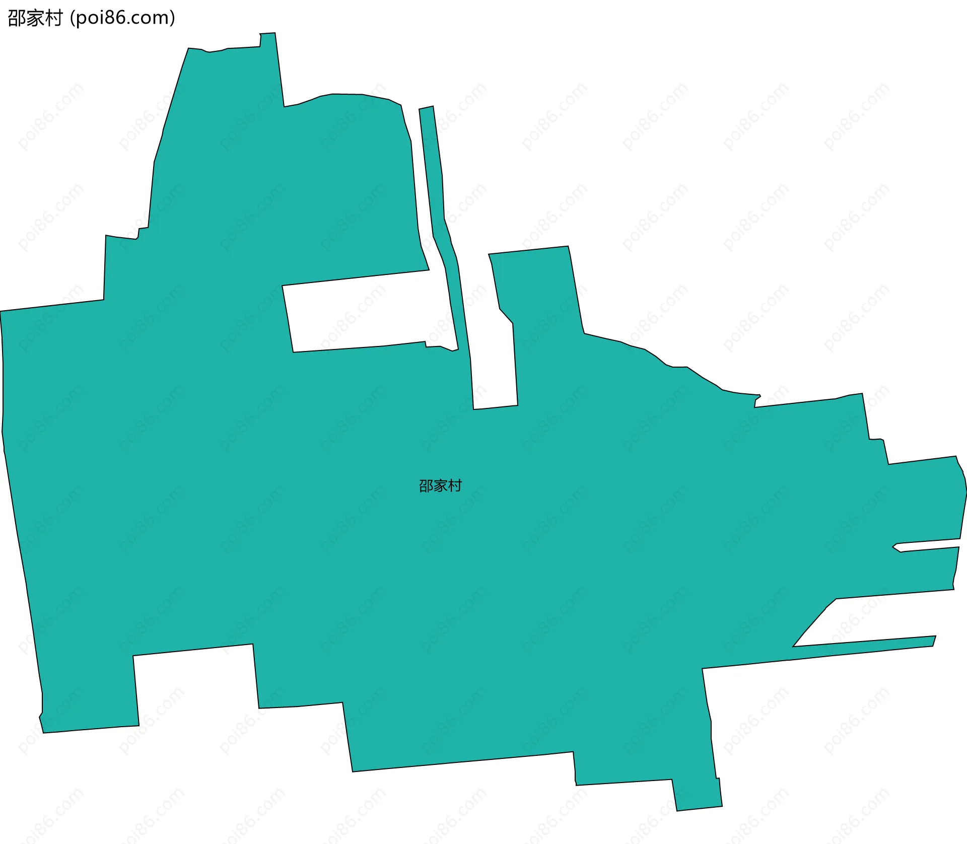 邵家村边界地图