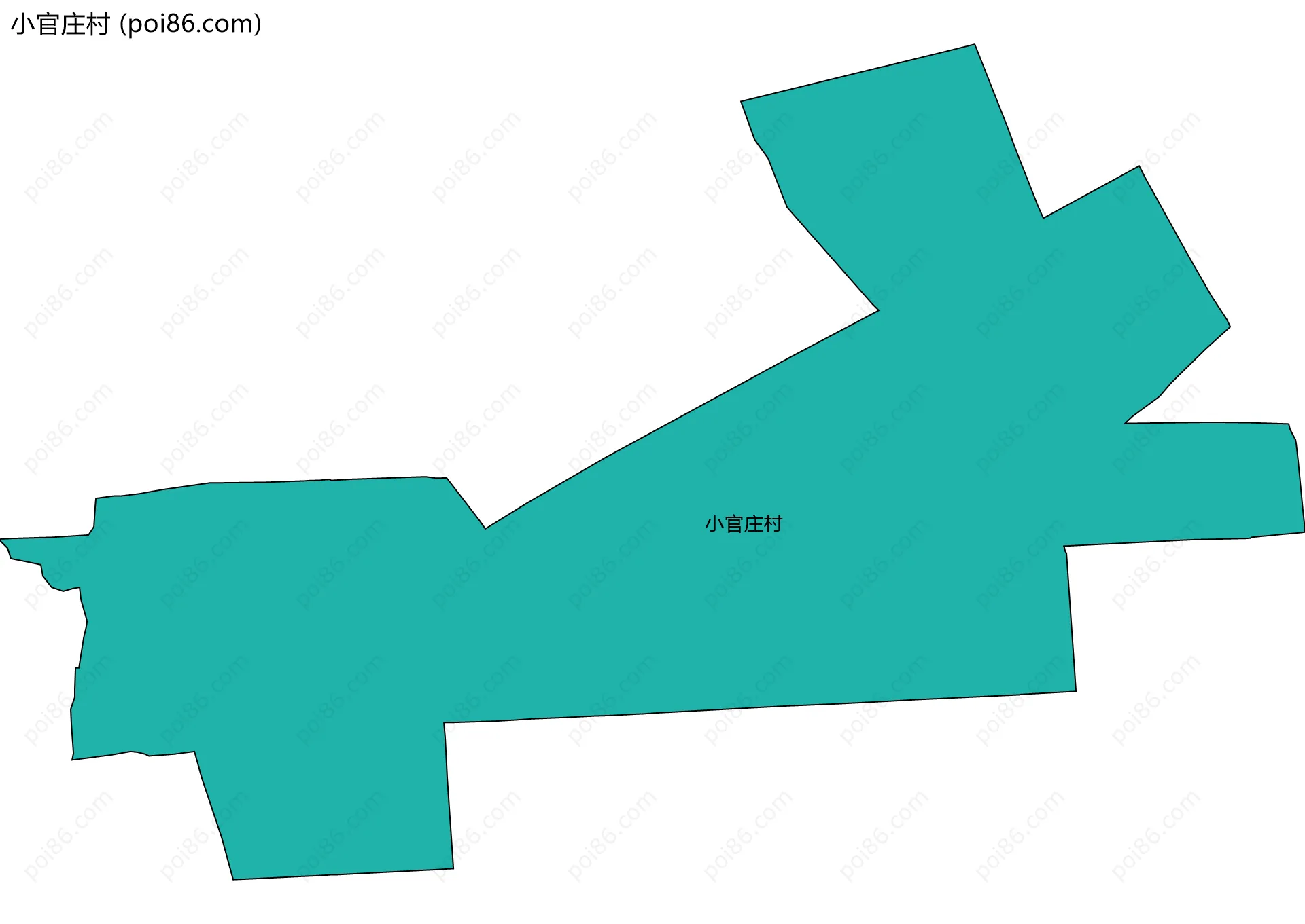 小官庄村边界地图