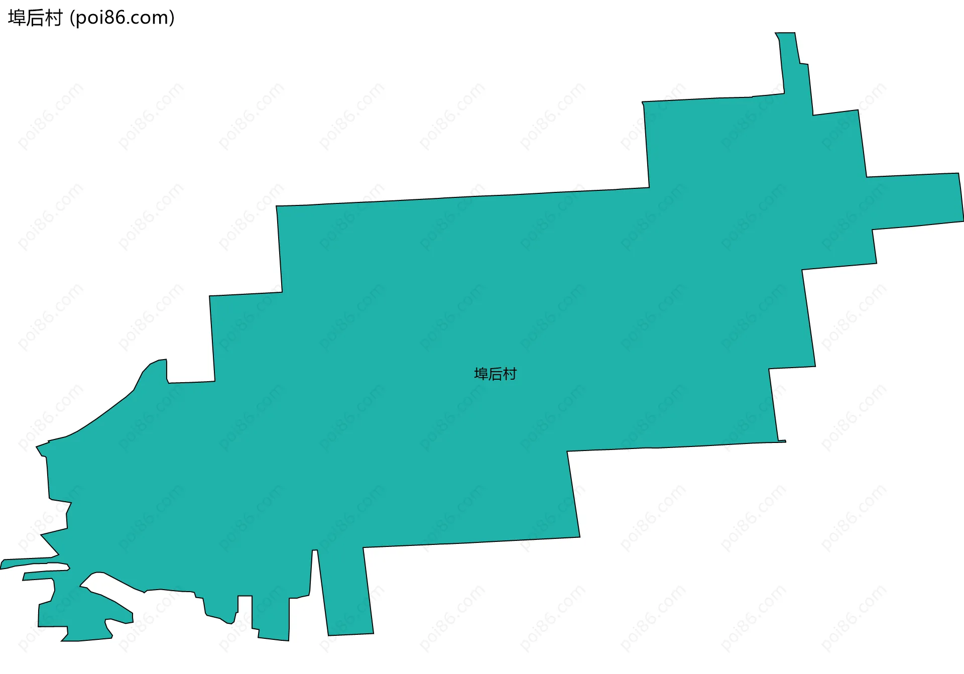 埠后村边界地图