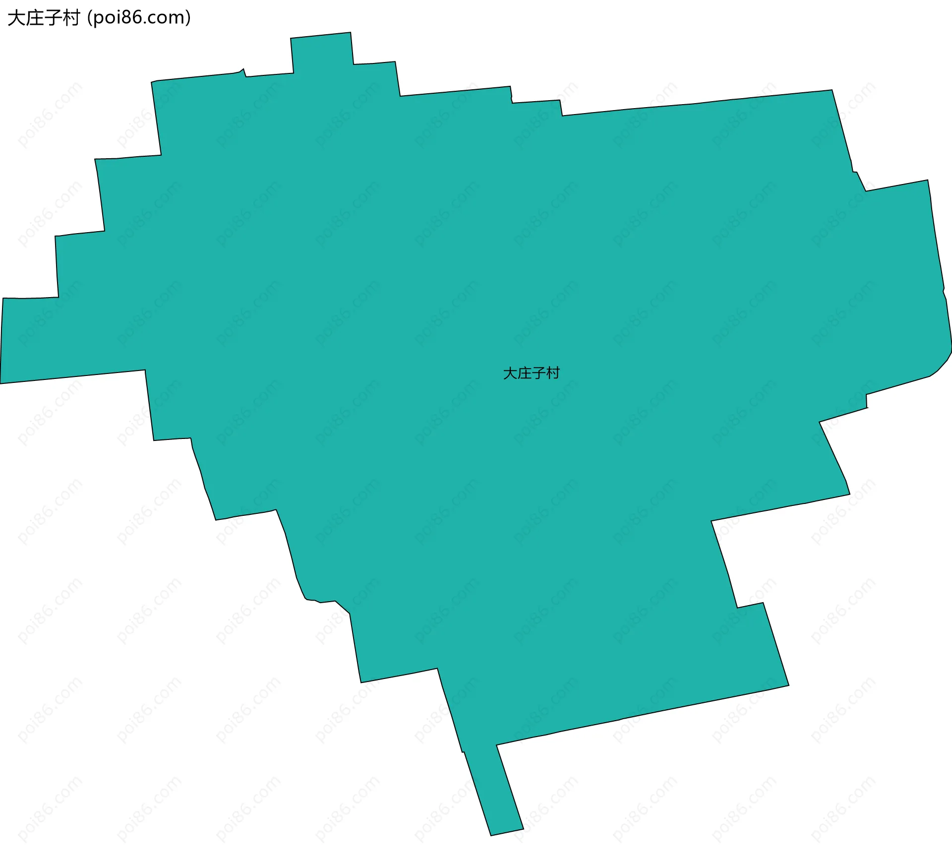 大庄子村边界地图