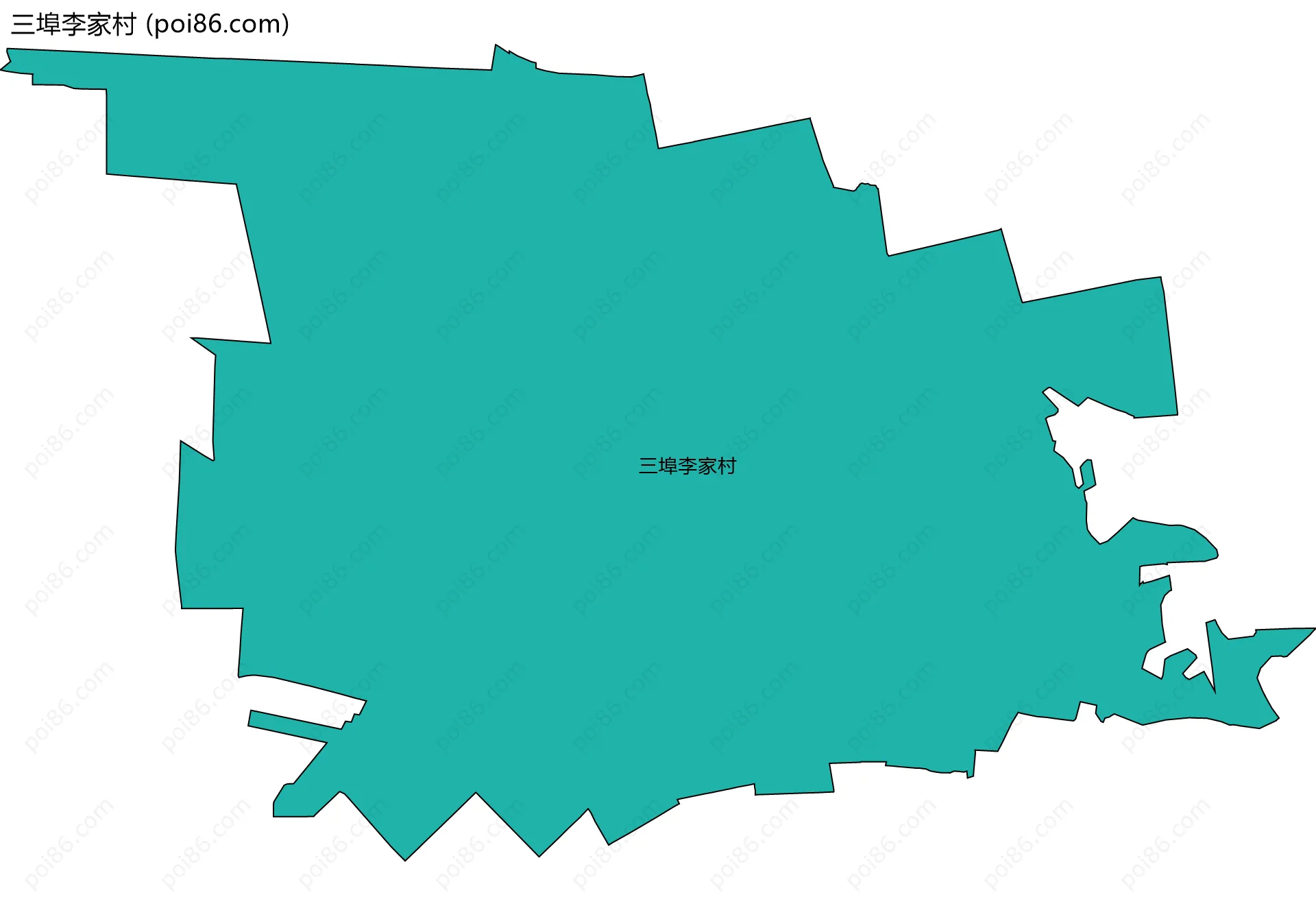 三埠李家村边界地图
