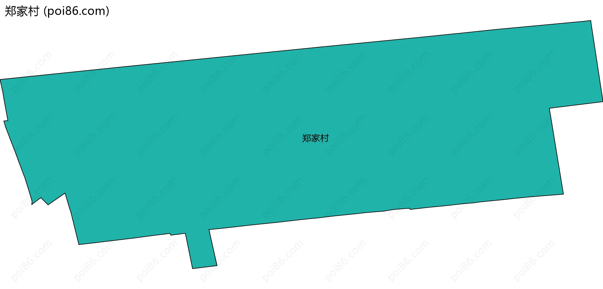 郑家村边界地图