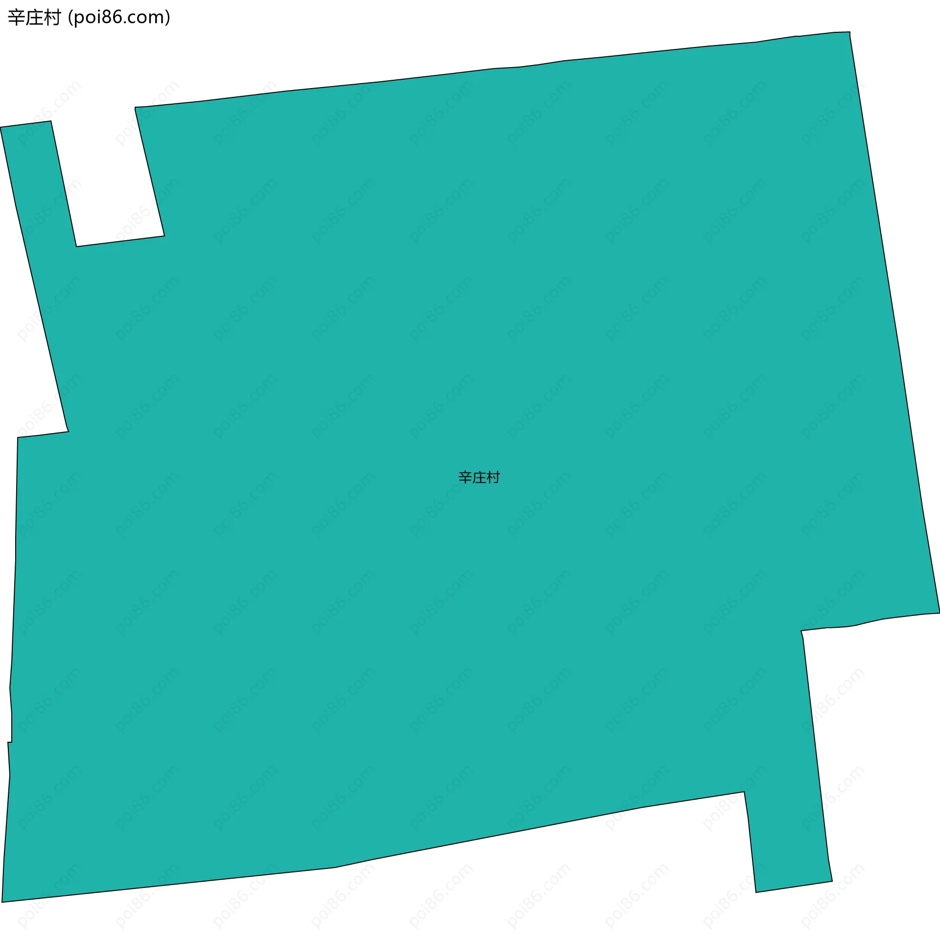 辛庄村边界地图