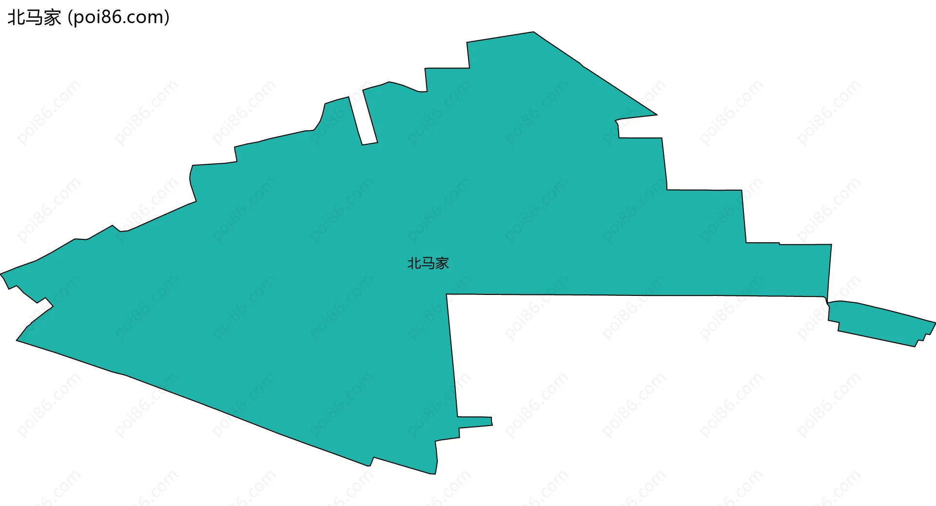 北马家边界地图