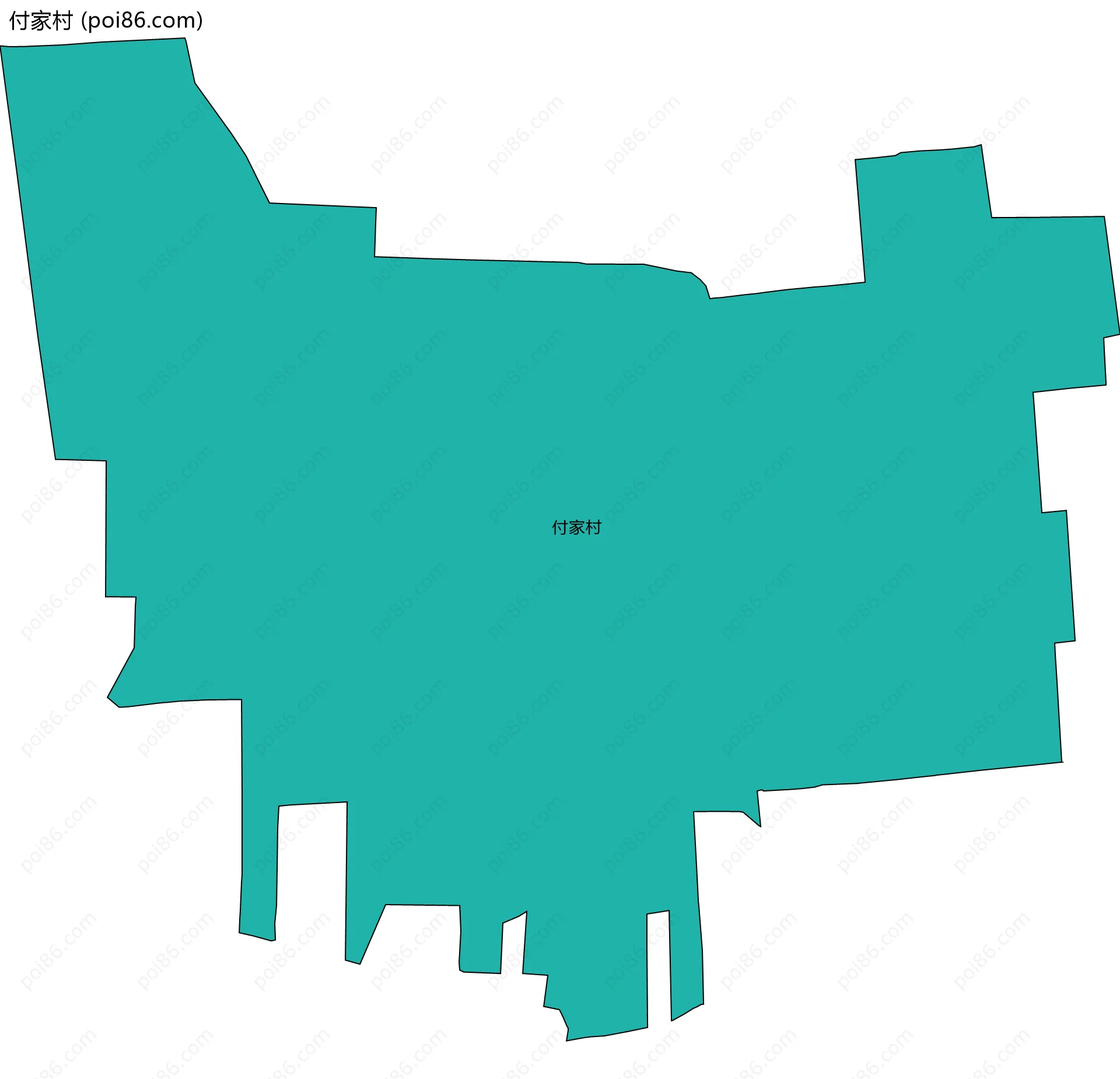 付家村边界地图