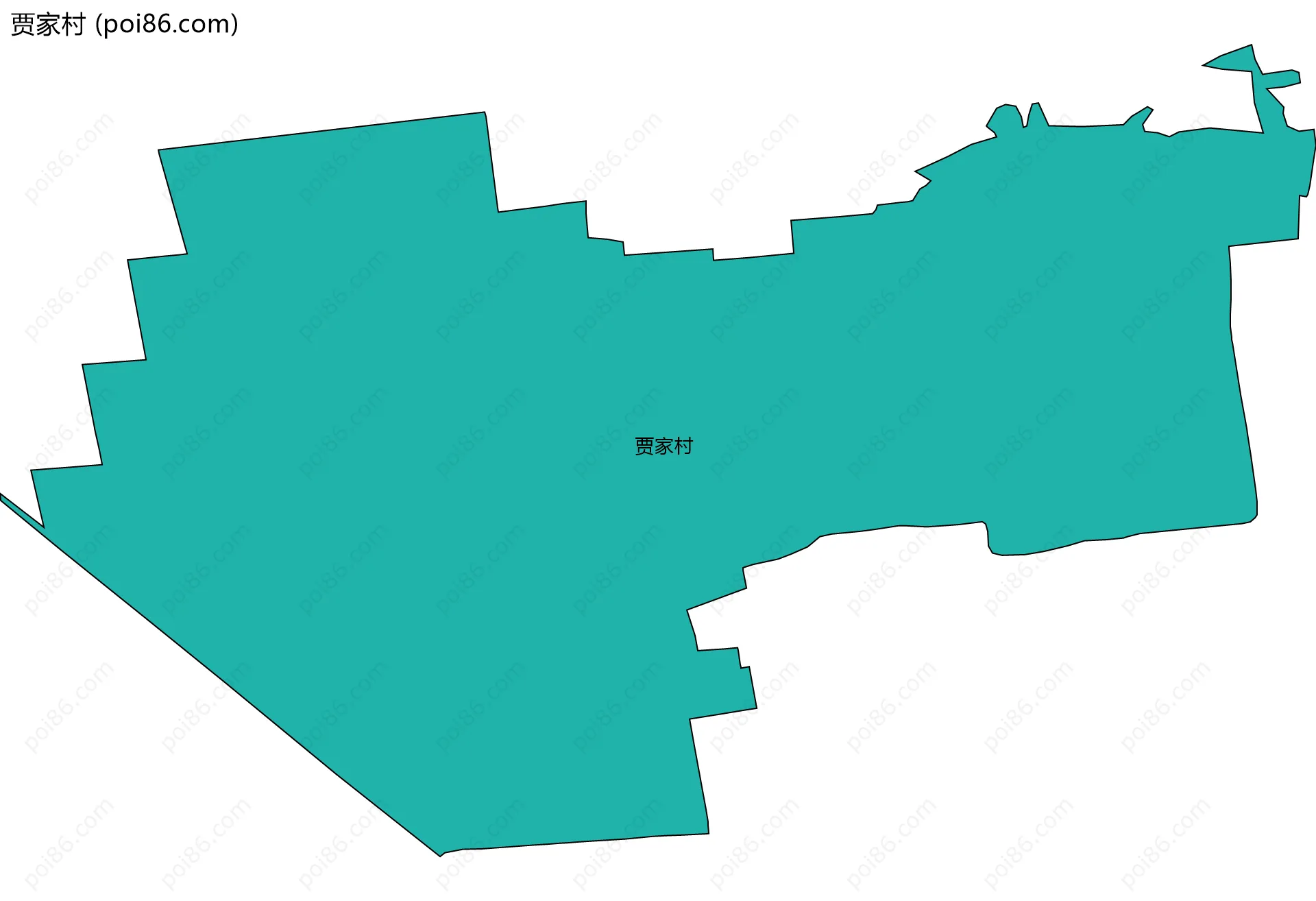 贾家村边界地图