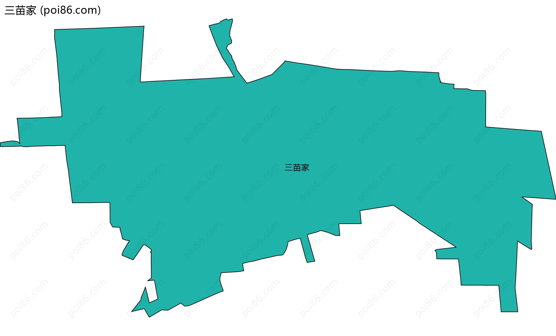 三苗家边界地图