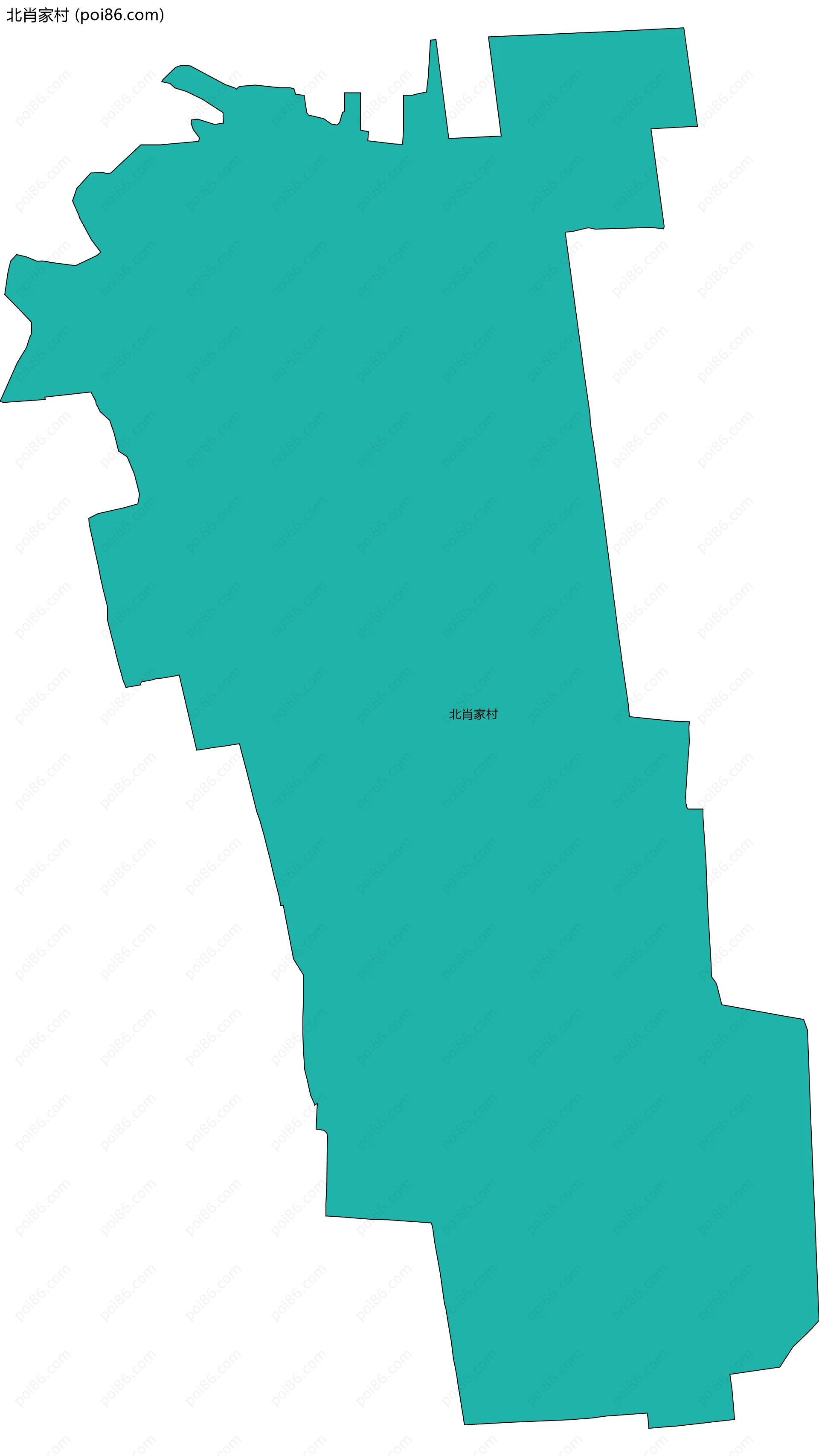 北肖家村边界地图