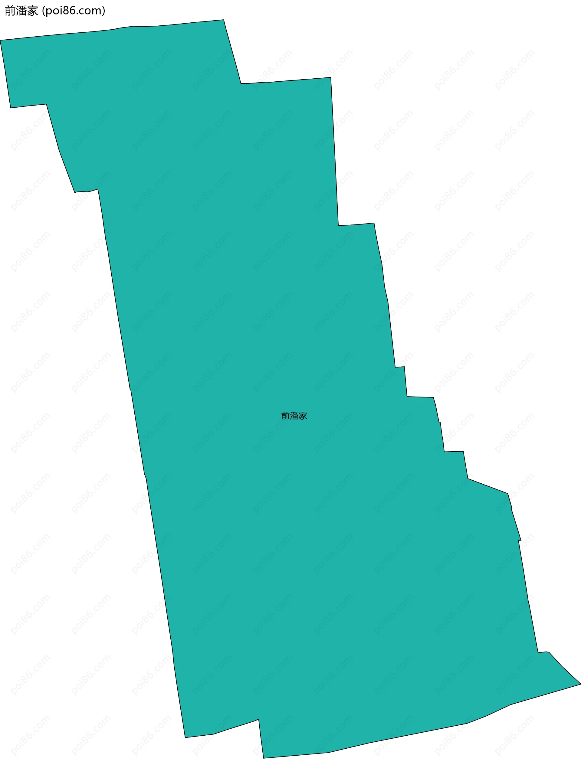 前潘家边界地图