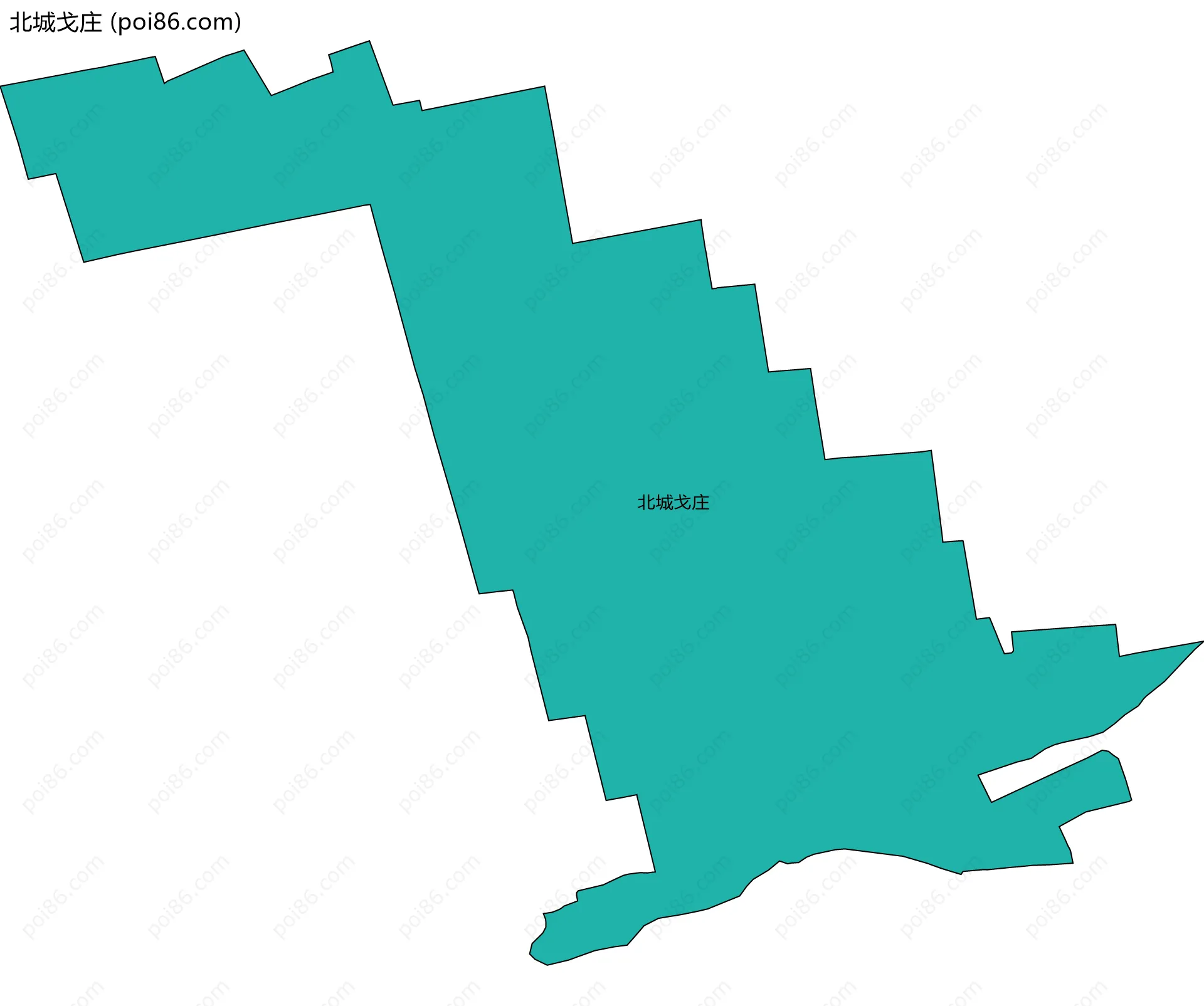 北城戈庄边界地图