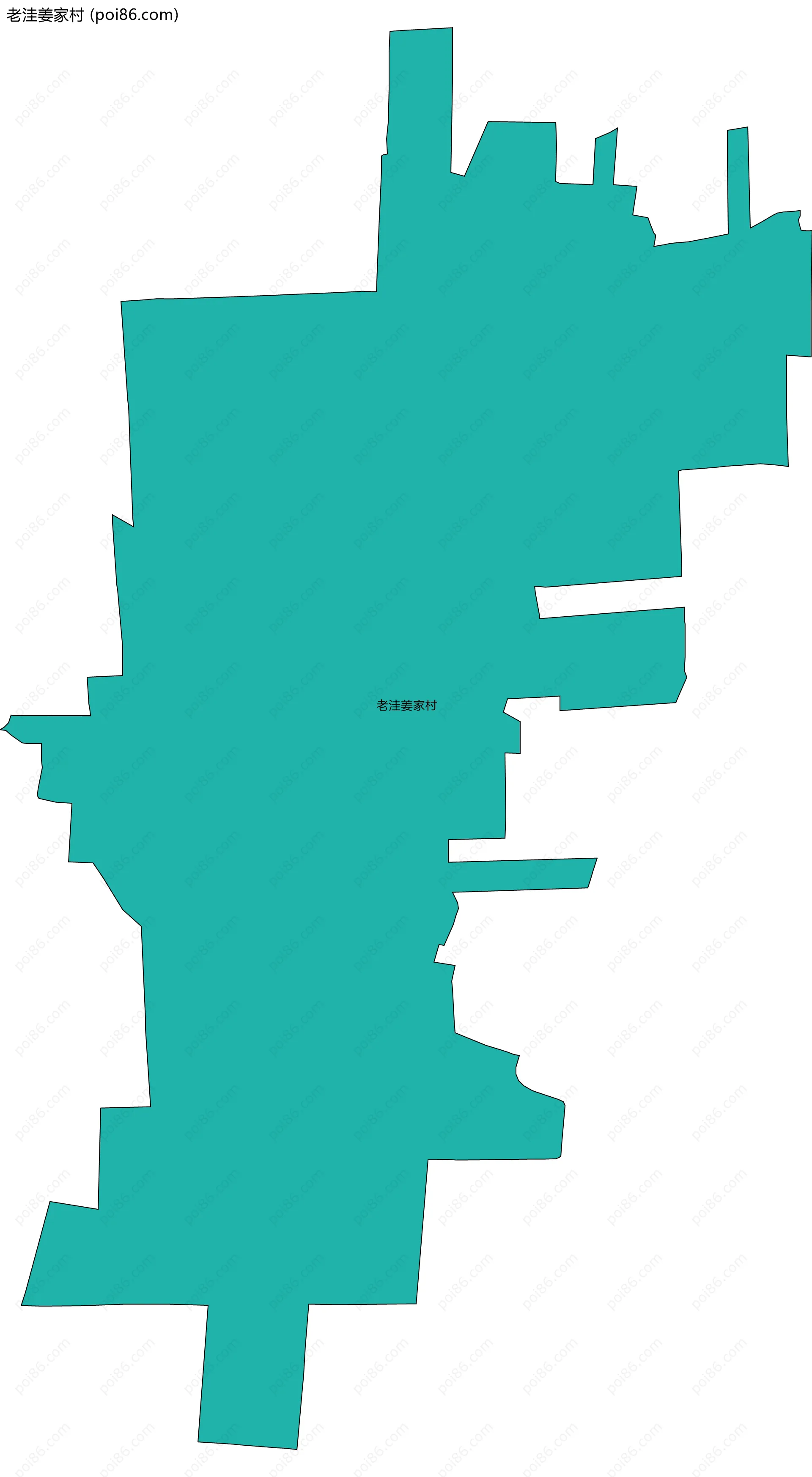 老洼姜家村边界地图