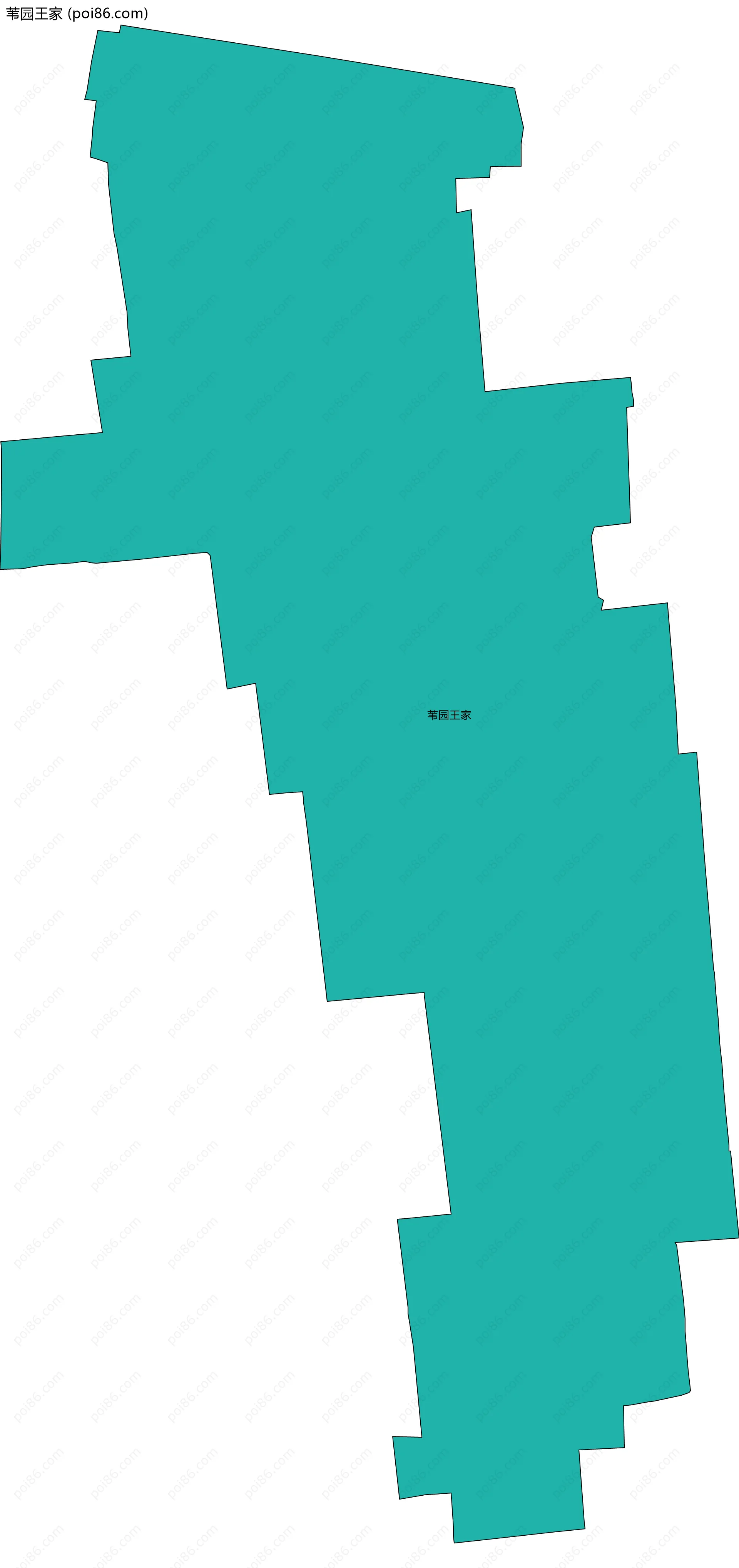 苇园王家边界地图