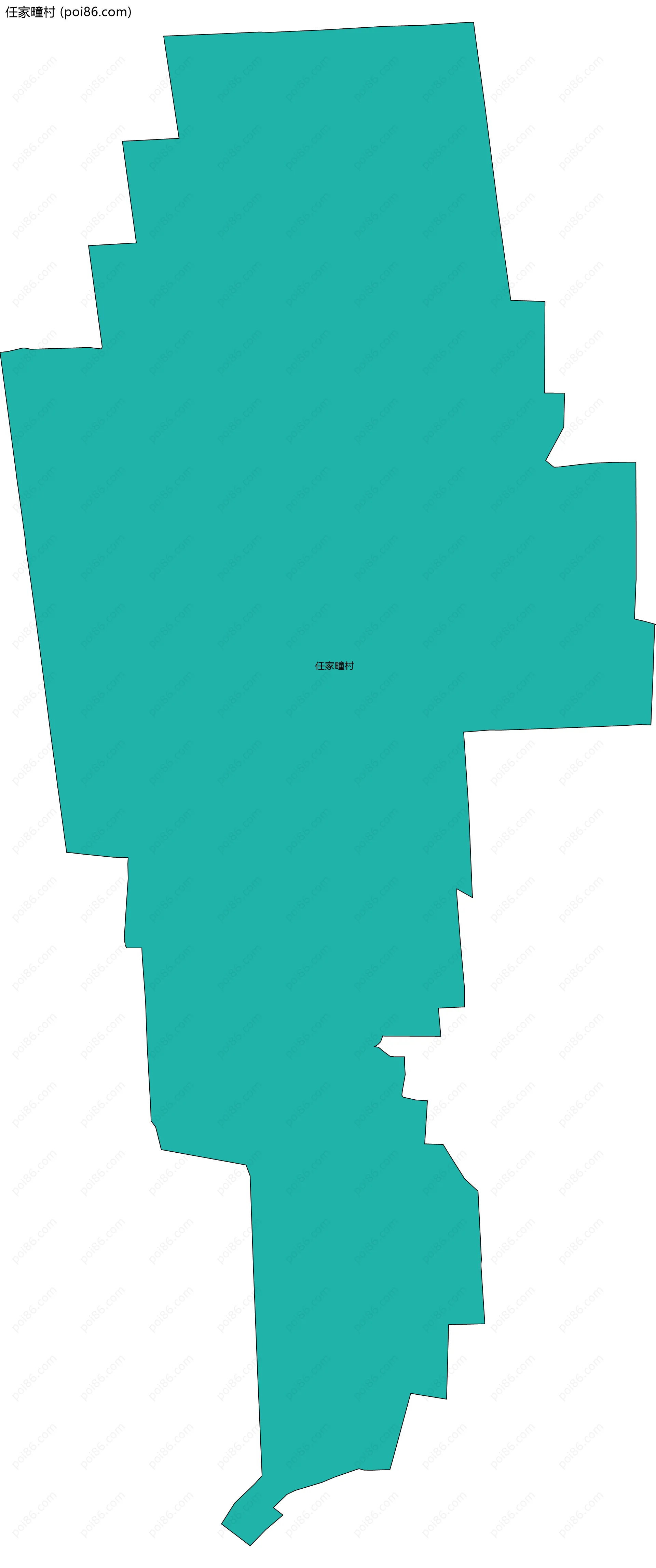 任家疃村边界地图