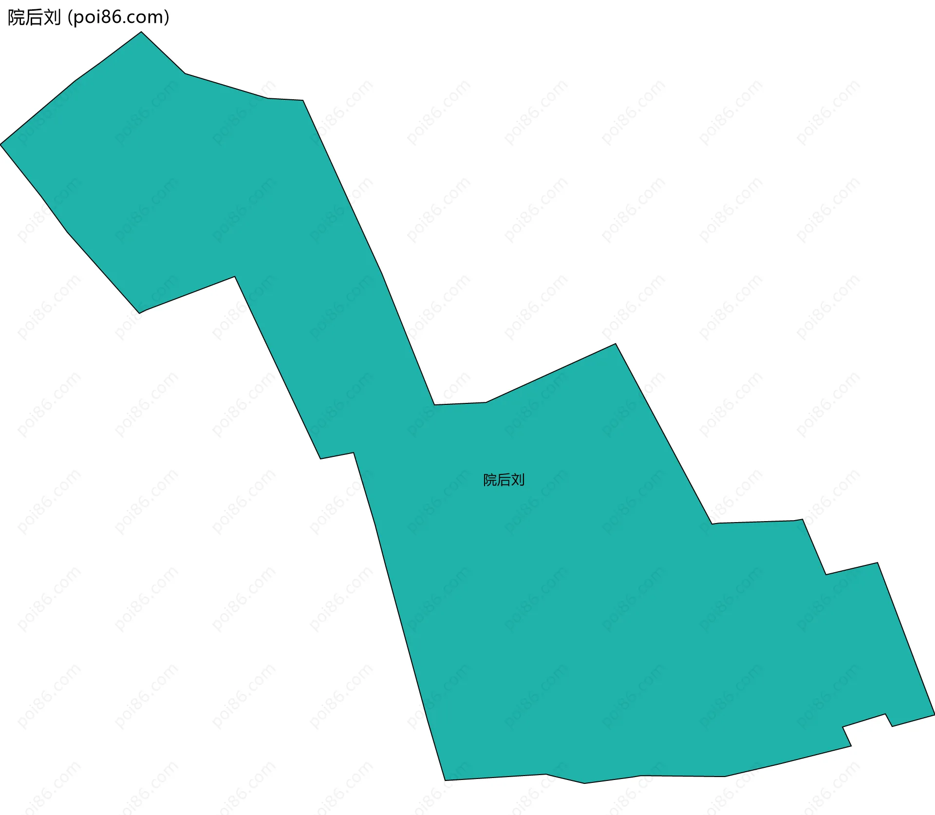 院后刘边界地图