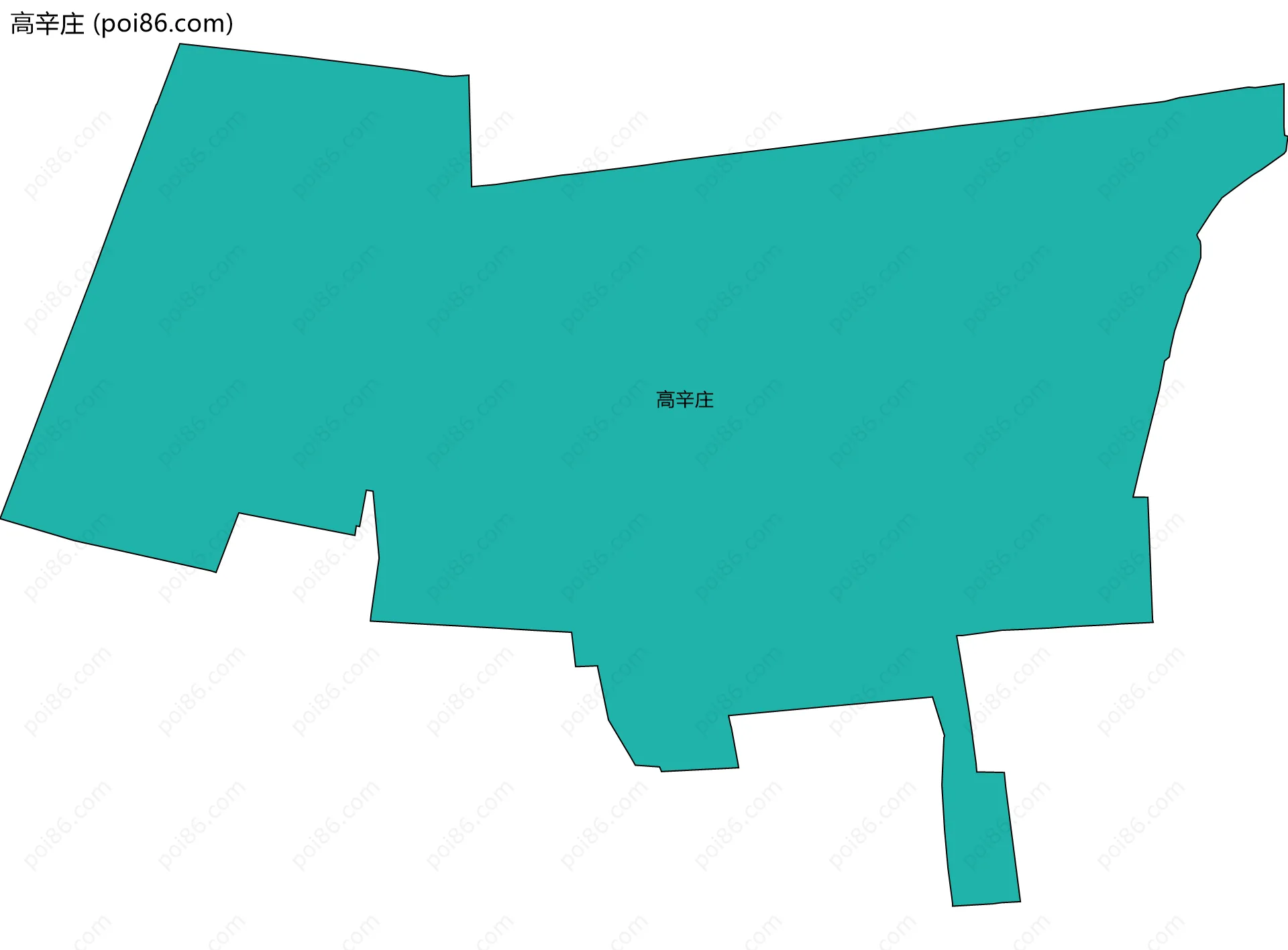 高辛庄边界地图