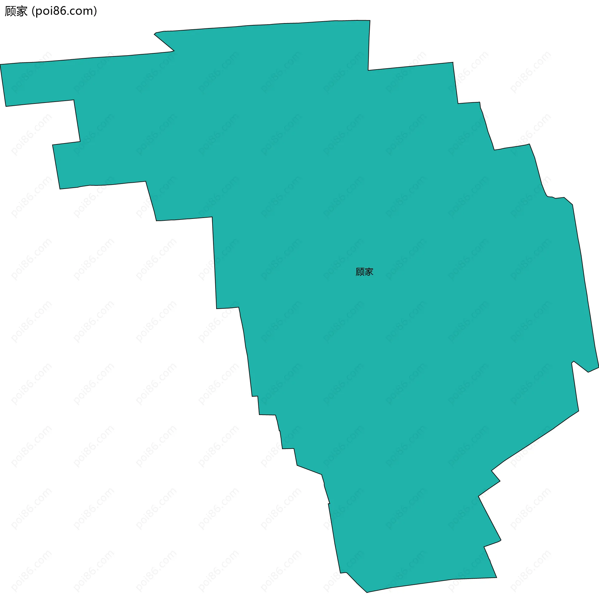 顾家边界地图