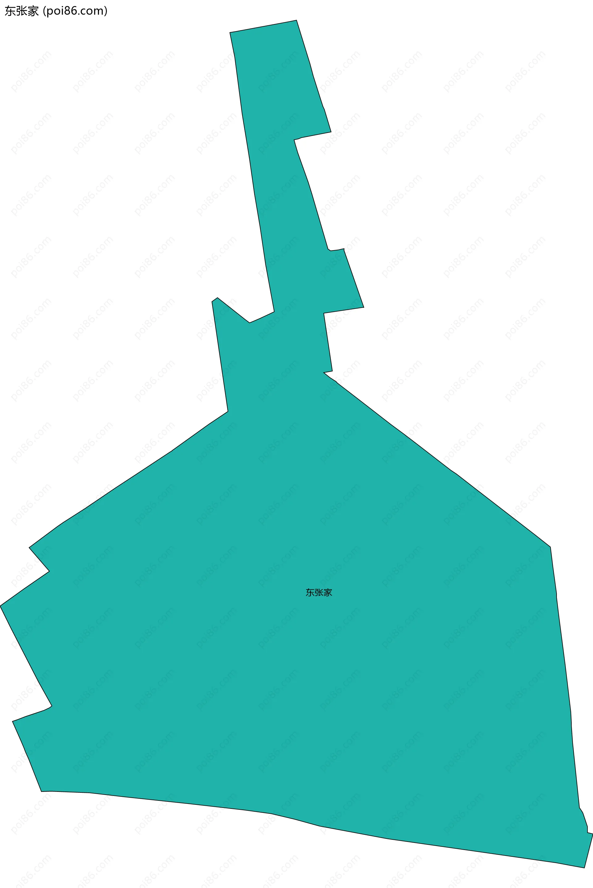 东张家边界地图