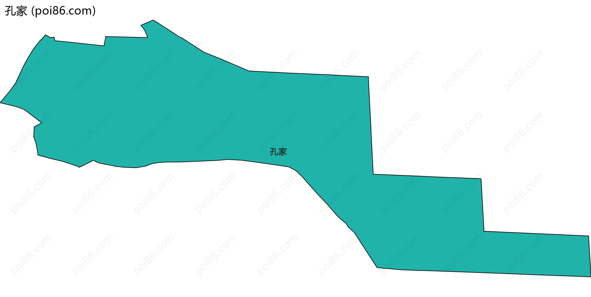 孔家边界地图