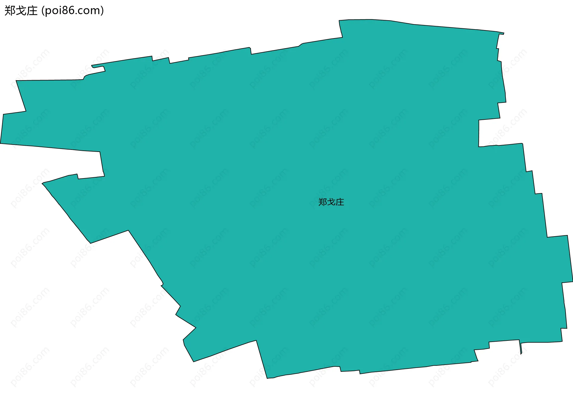 郑戈庄边界地图