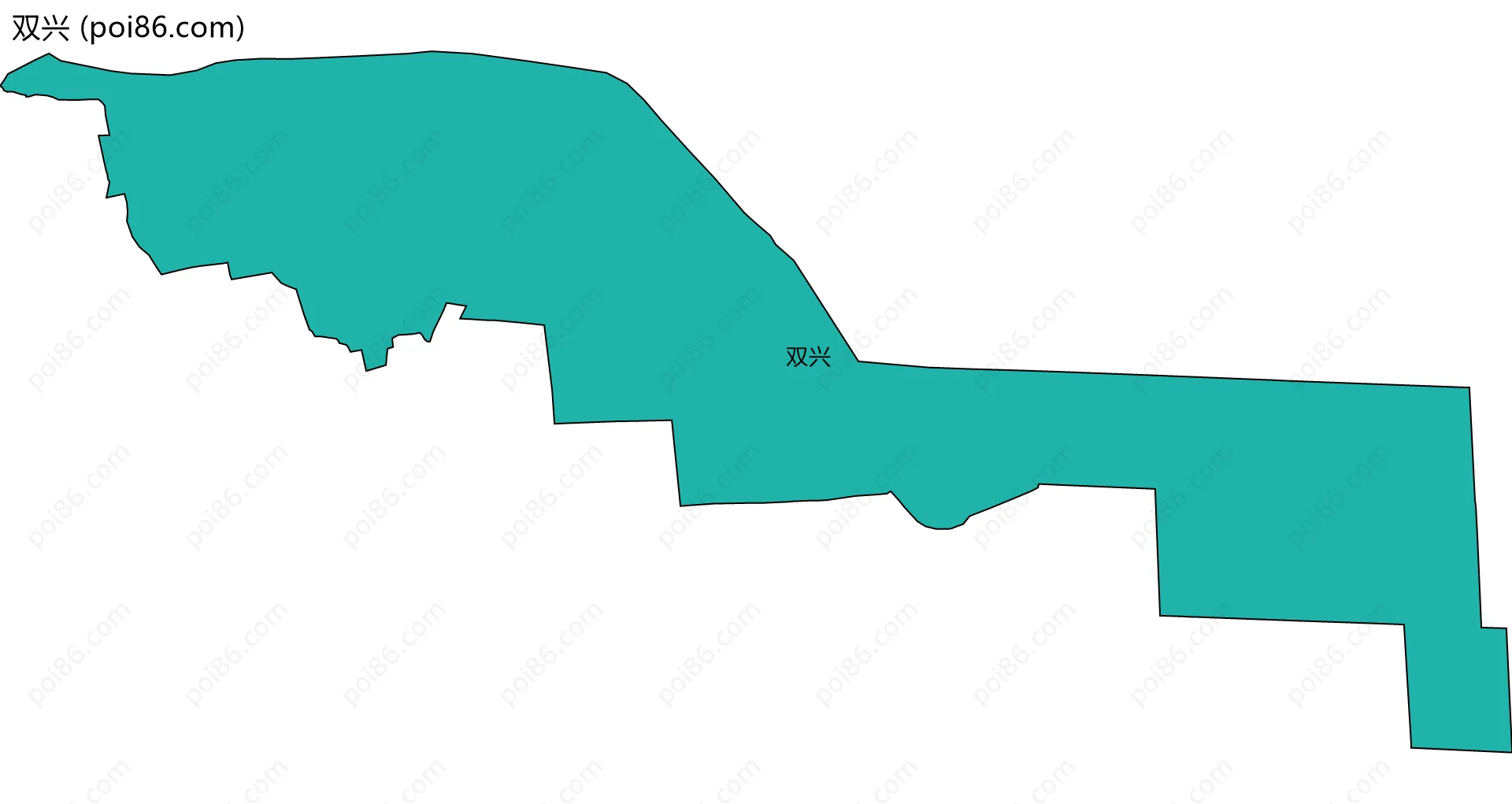 双兴边界地图