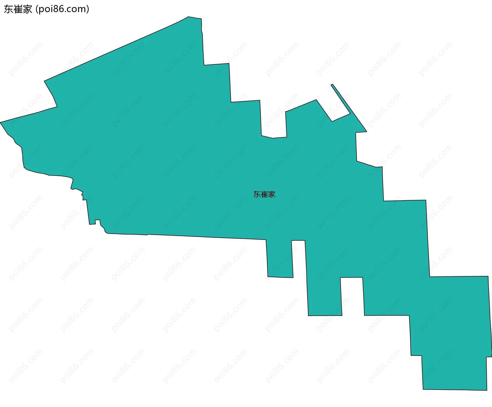 东崔家边界地图