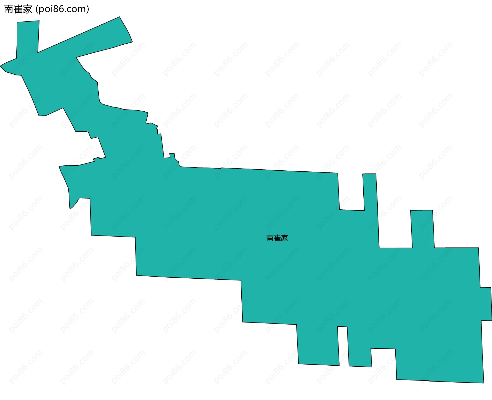 南崔家边界地图