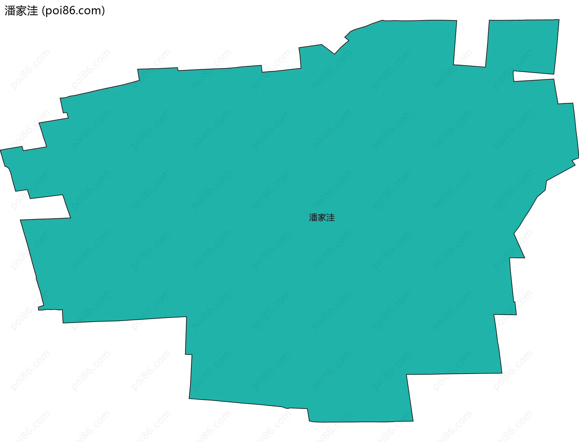 潘家洼边界地图