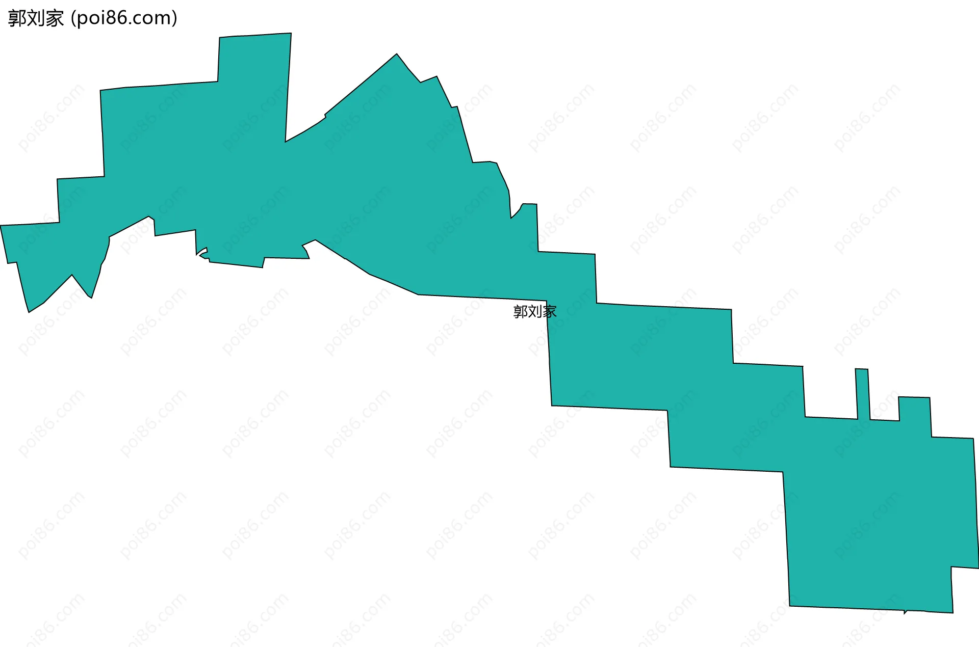 郭刘家边界地图