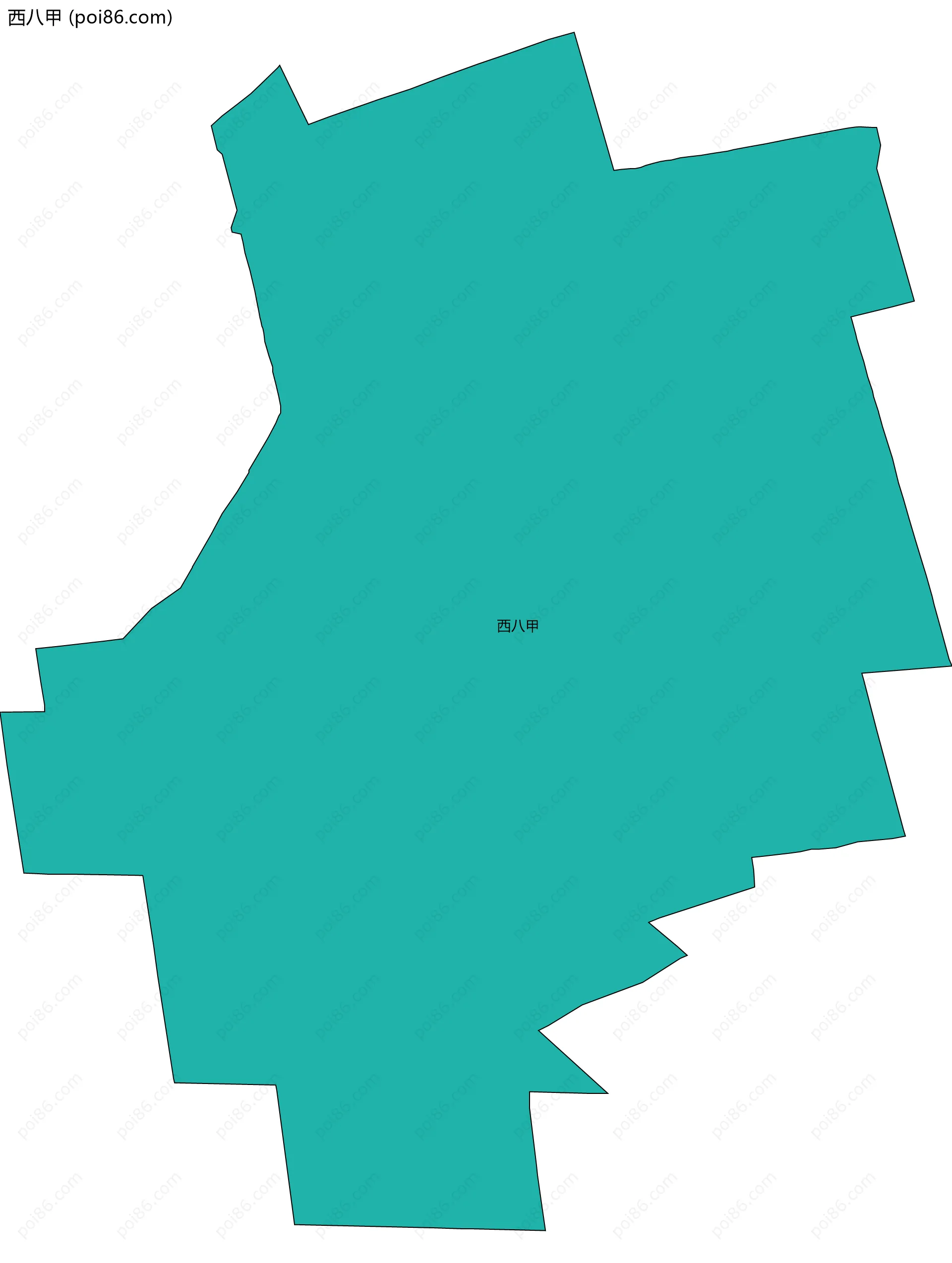 西八甲边界地图