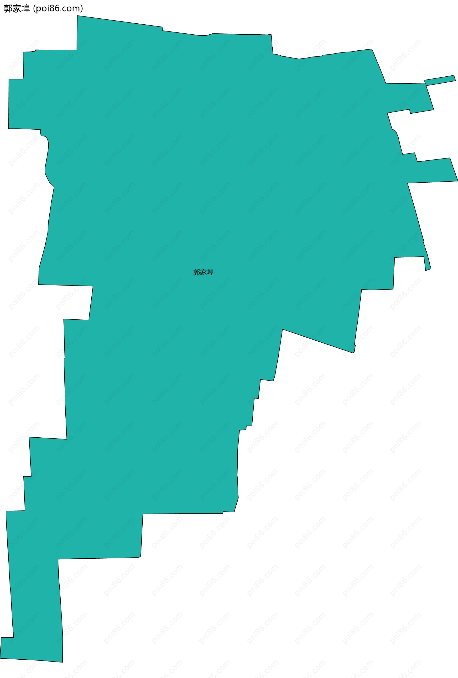 郭家埠边界地图