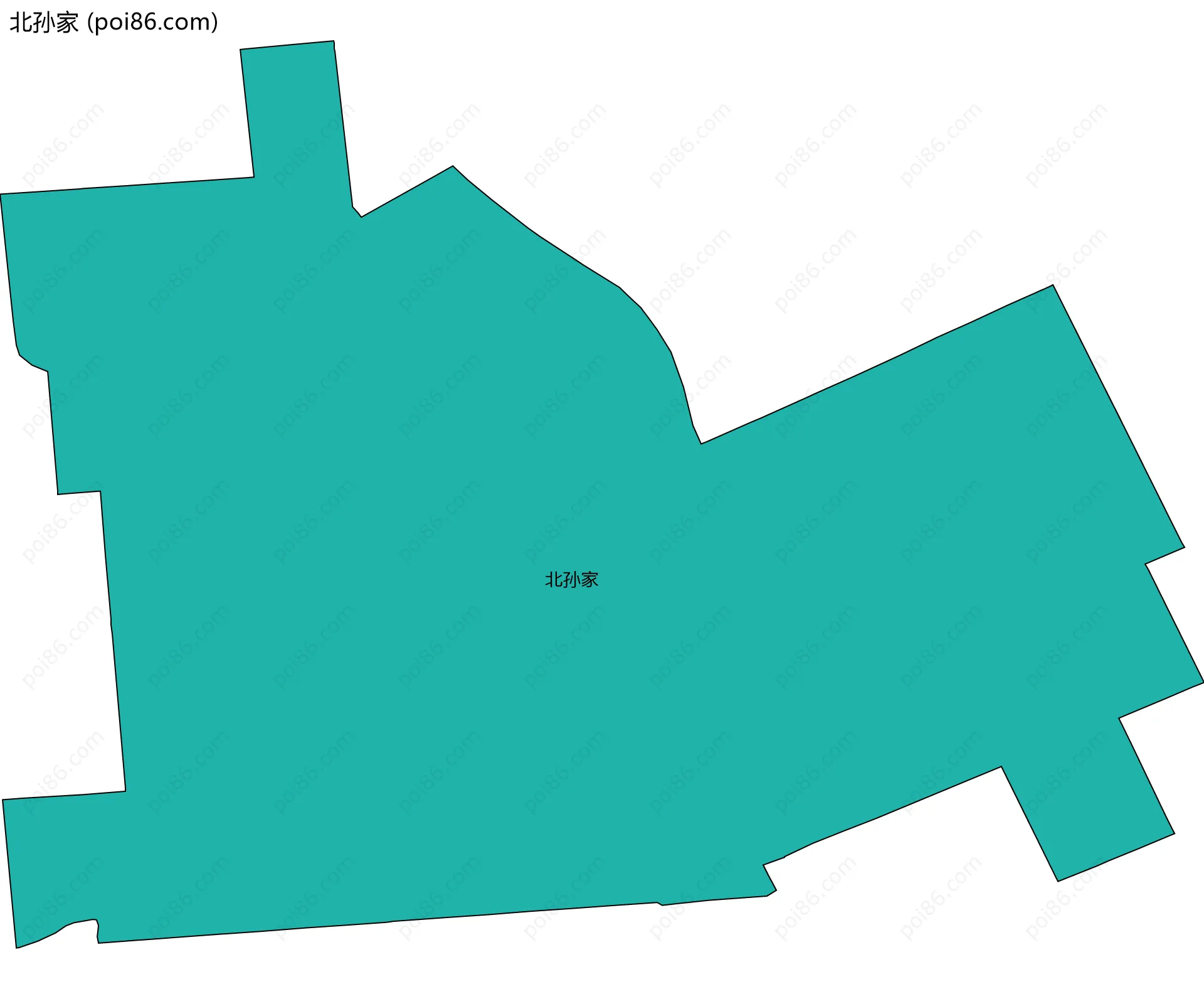 北孙家边界地图