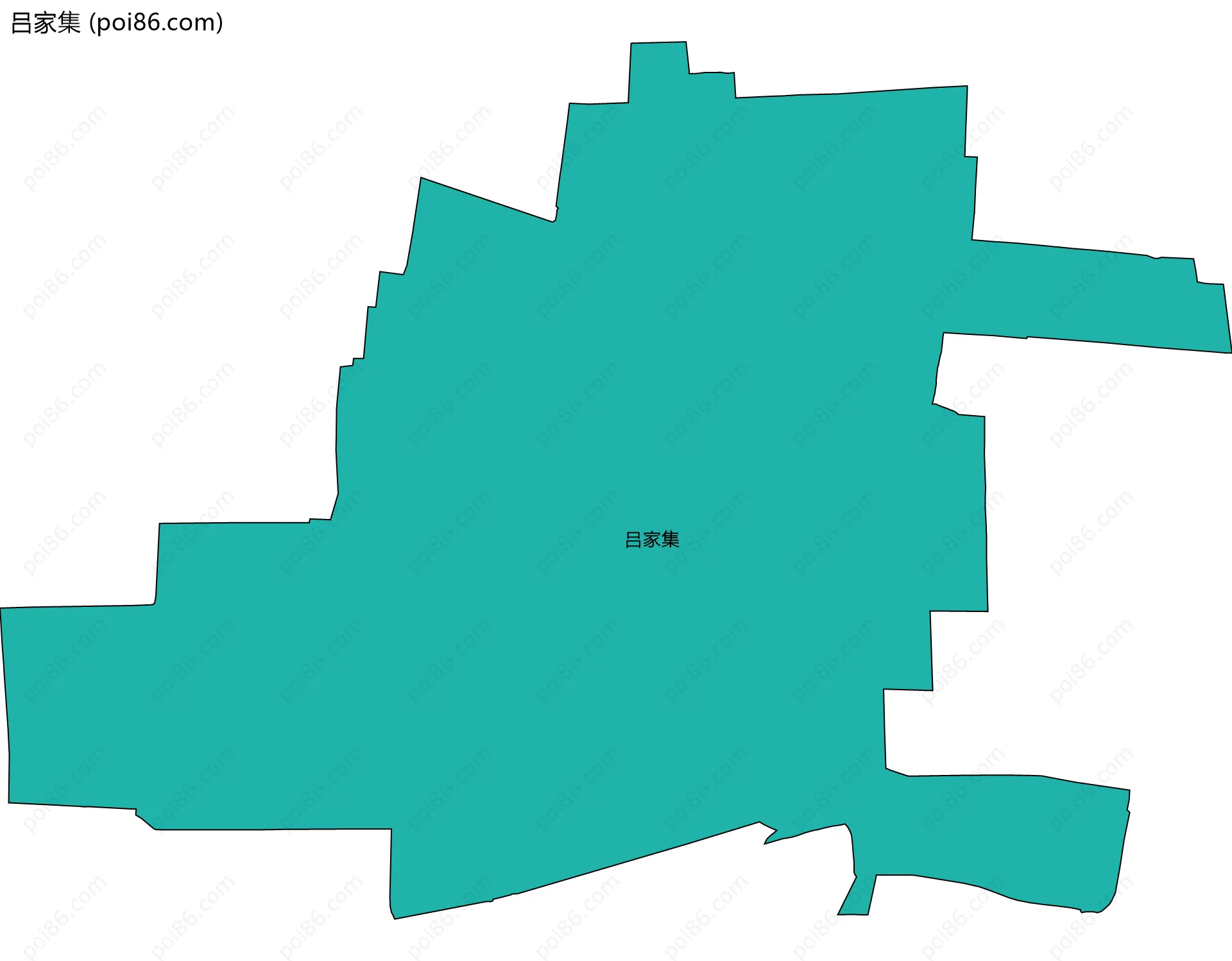 吕家集边界地图