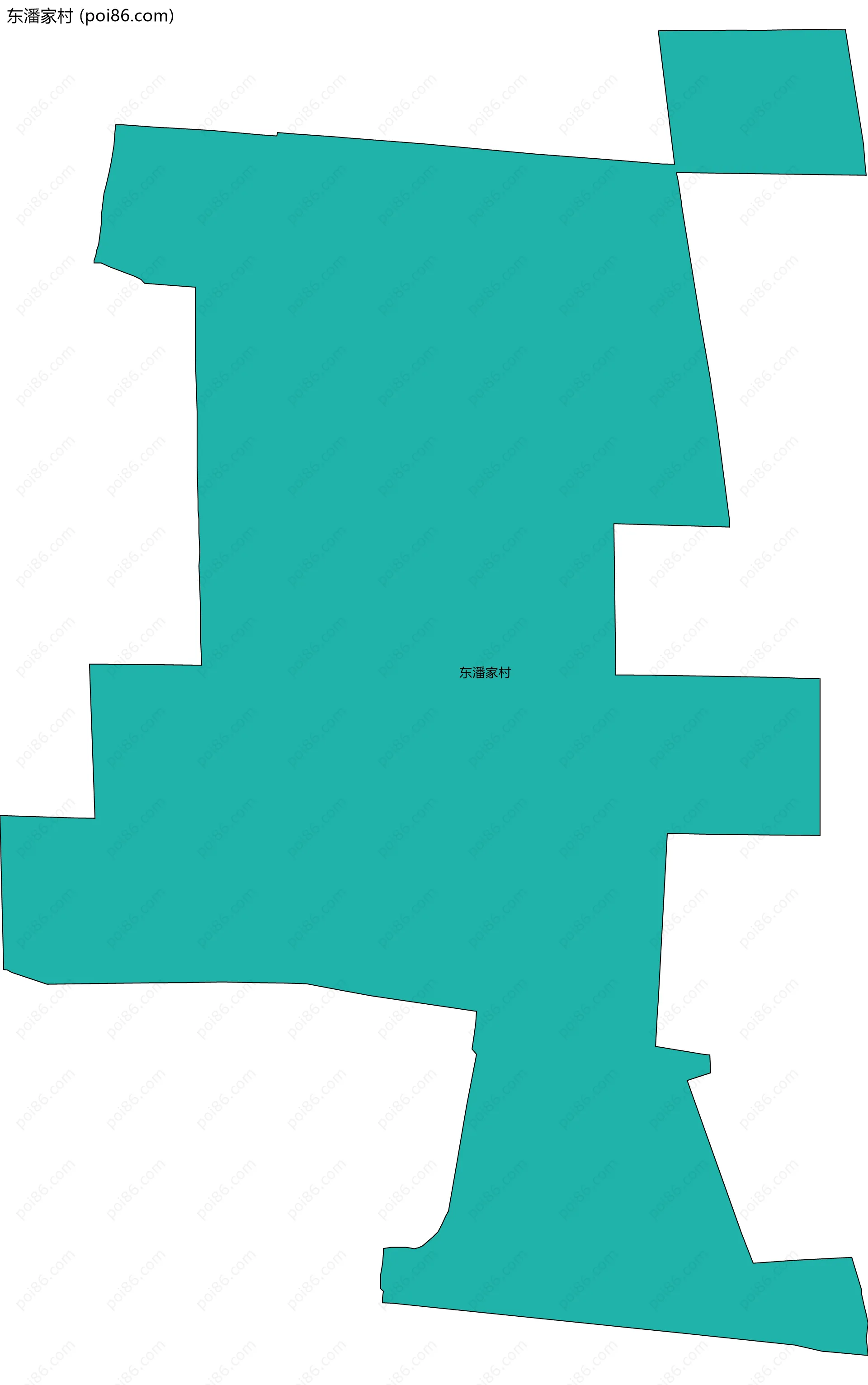 东潘家村边界地图