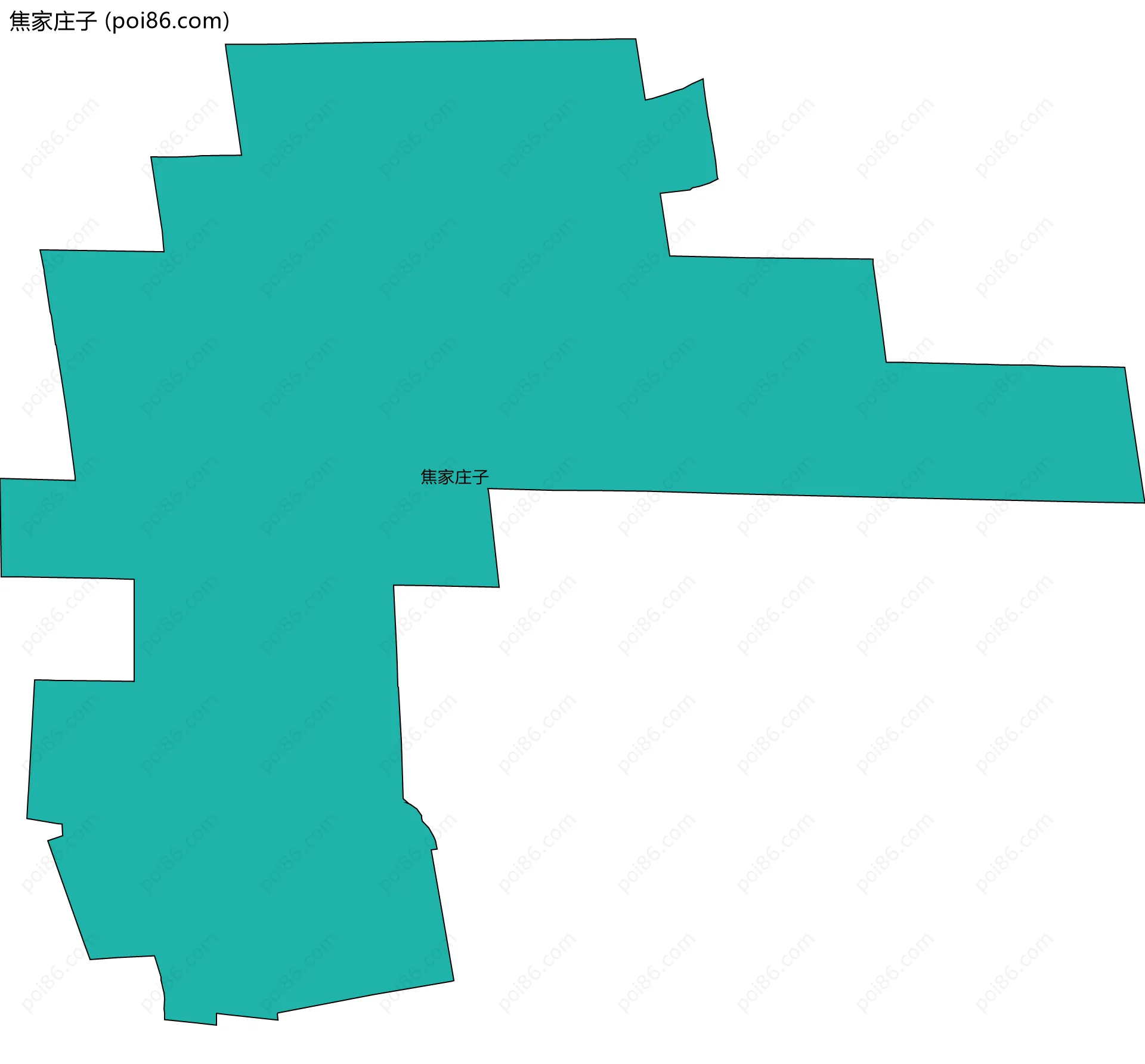 焦家庄子边界地图