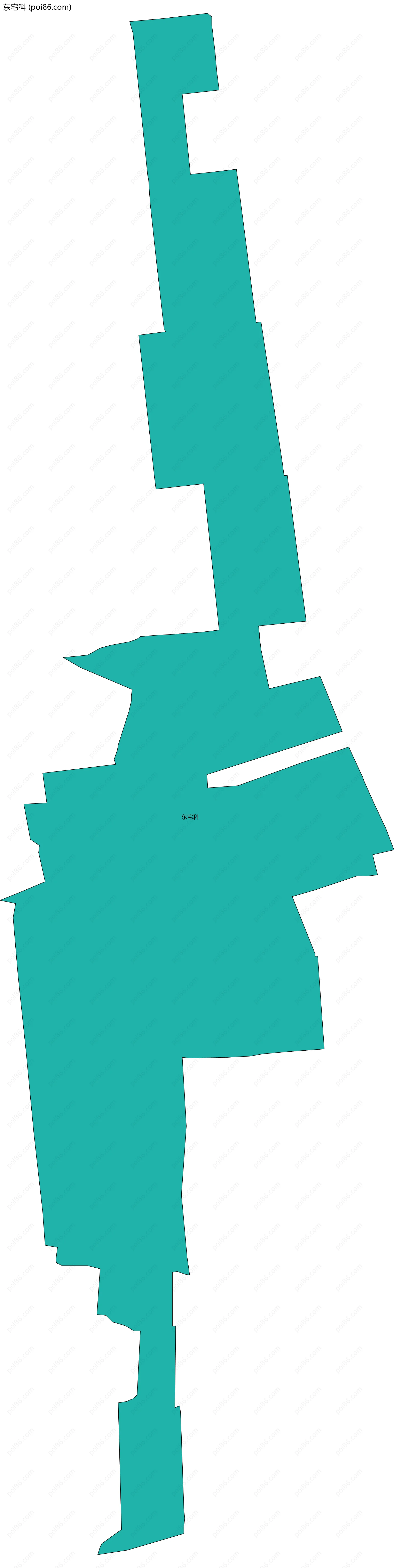 东宅科边界地图