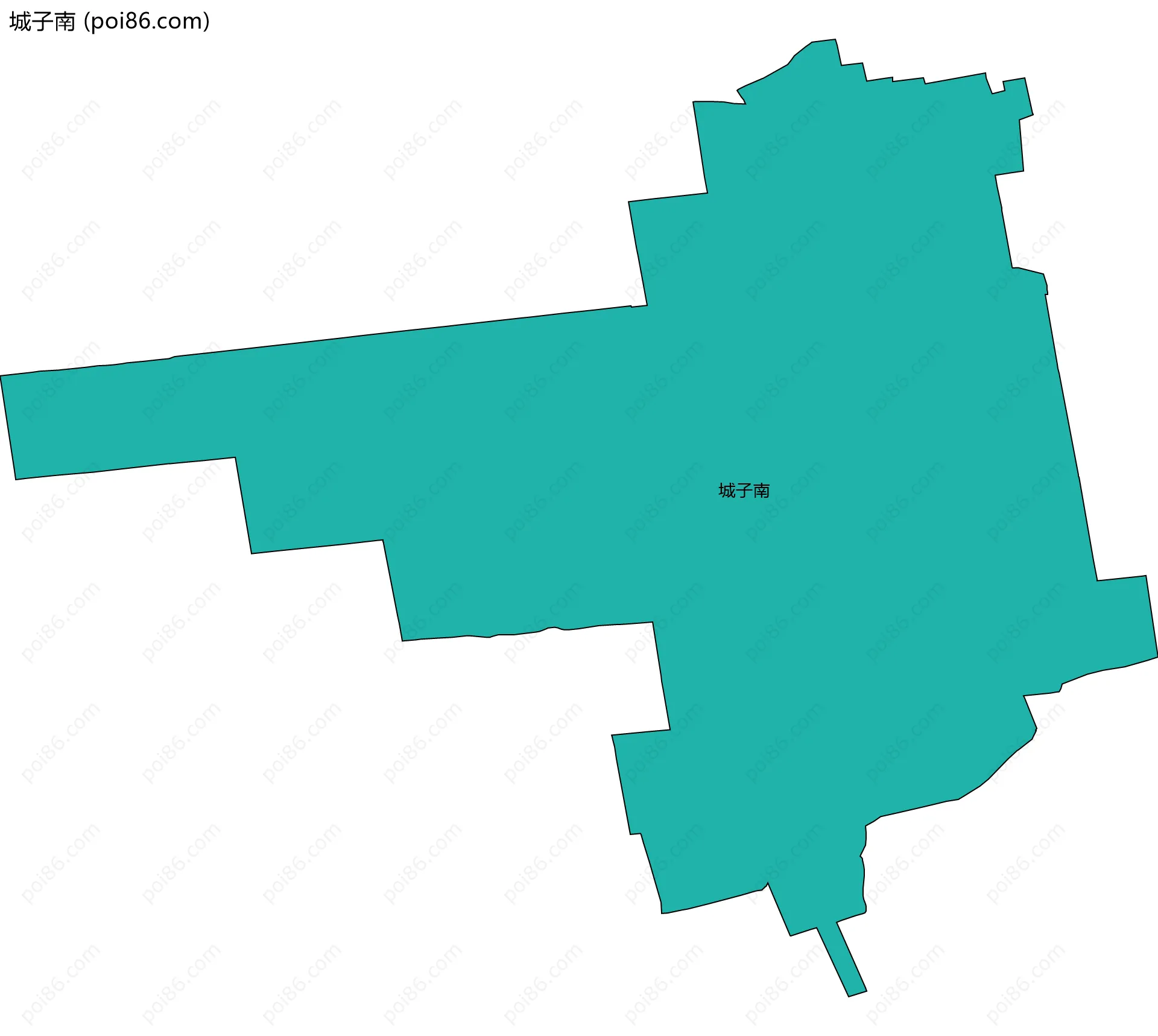 城子南边界地图