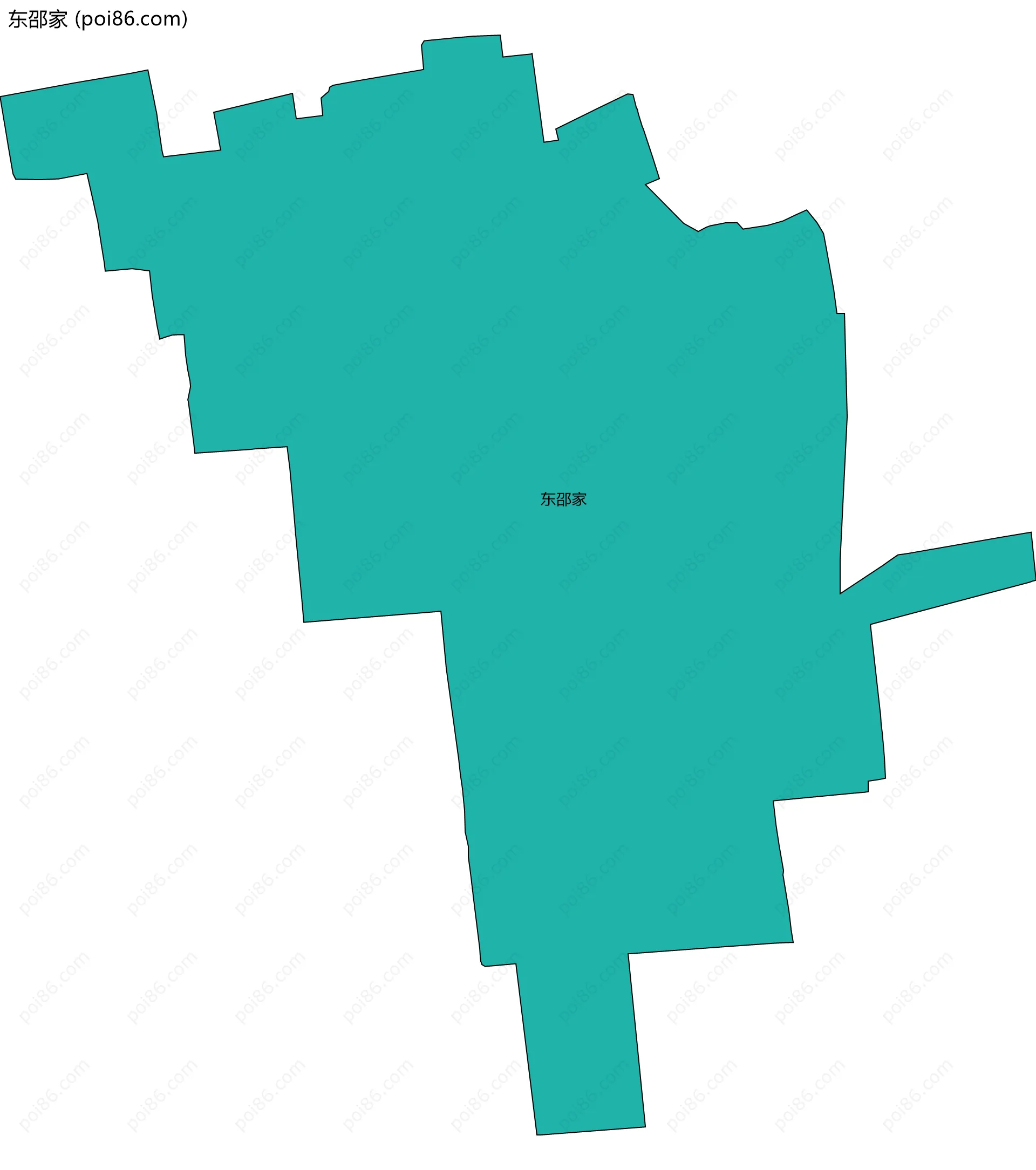 东邵家边界地图