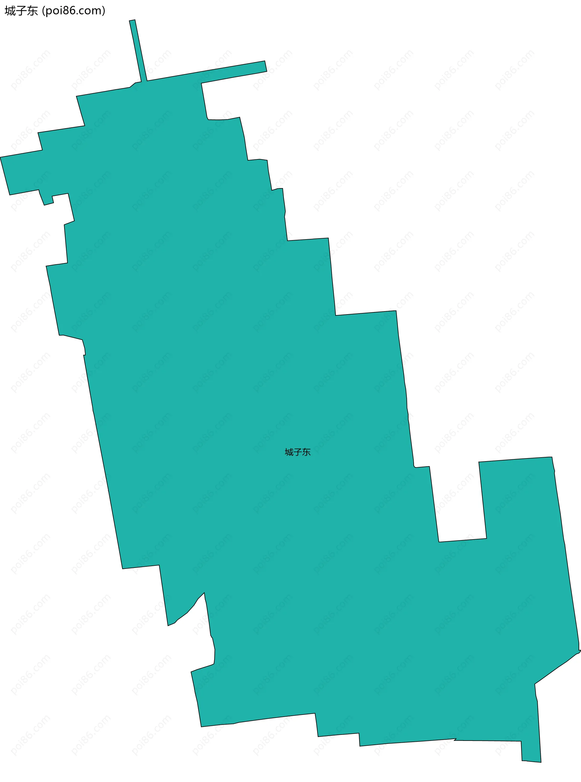 城子东边界地图