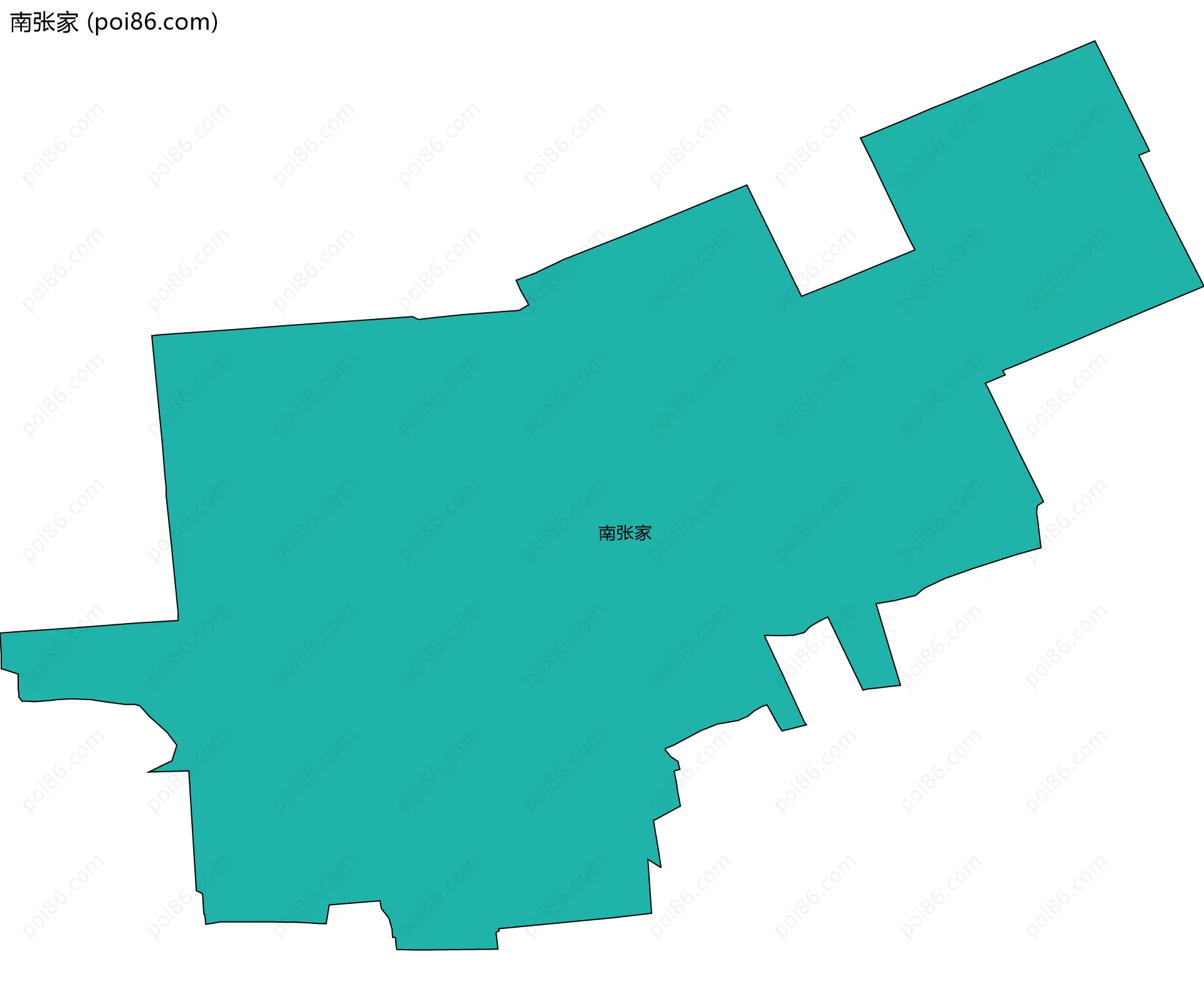 南张家边界地图