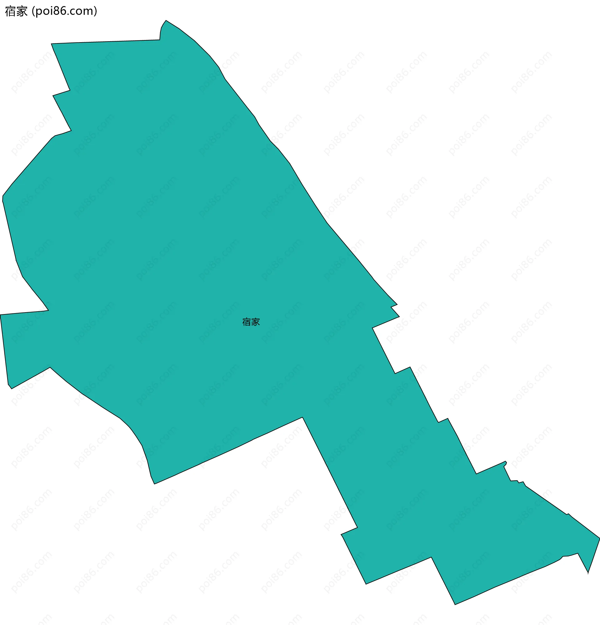 宿家边界地图