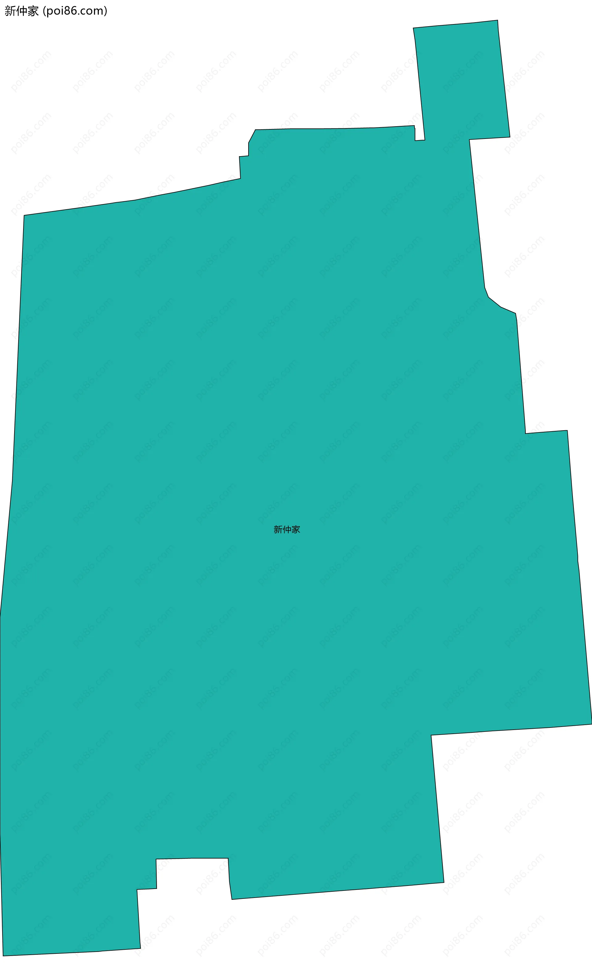 新仲家边界地图