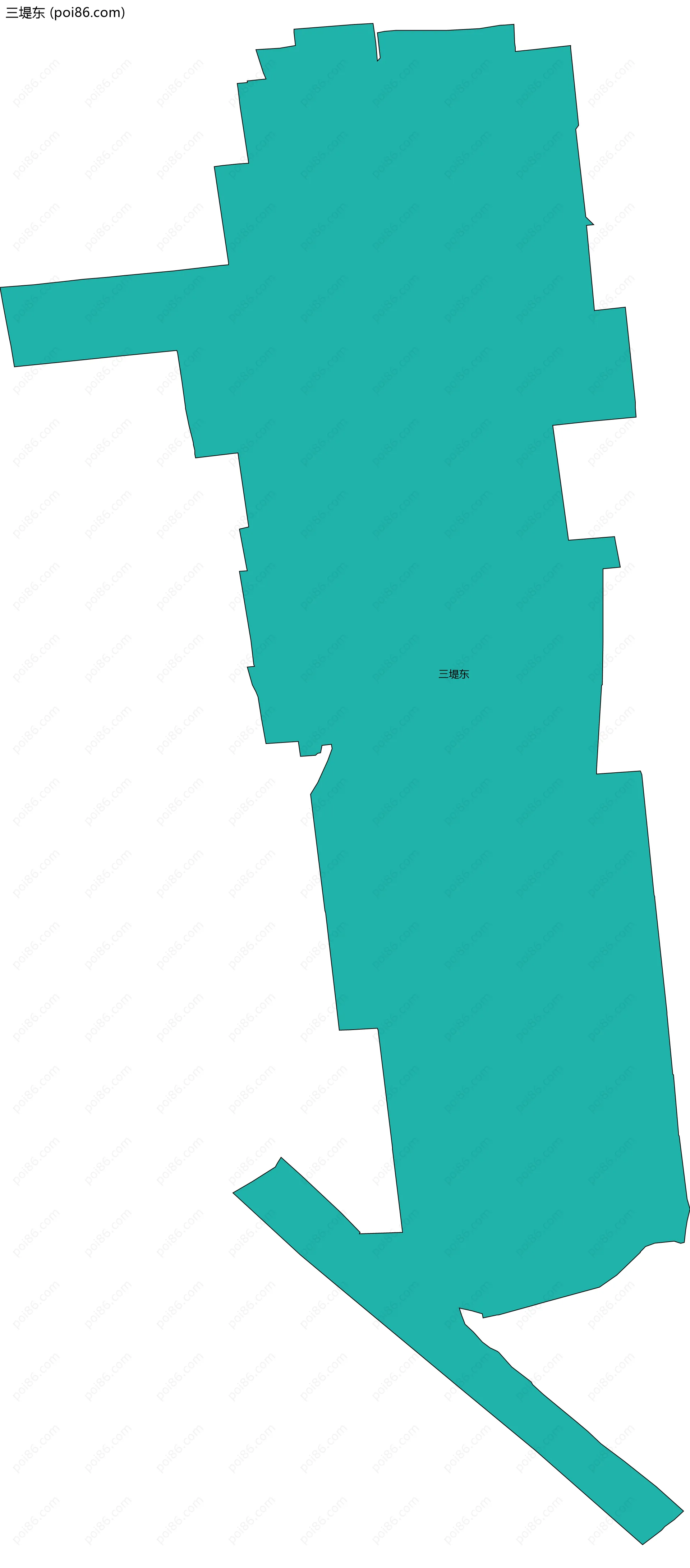 三堤东边界地图