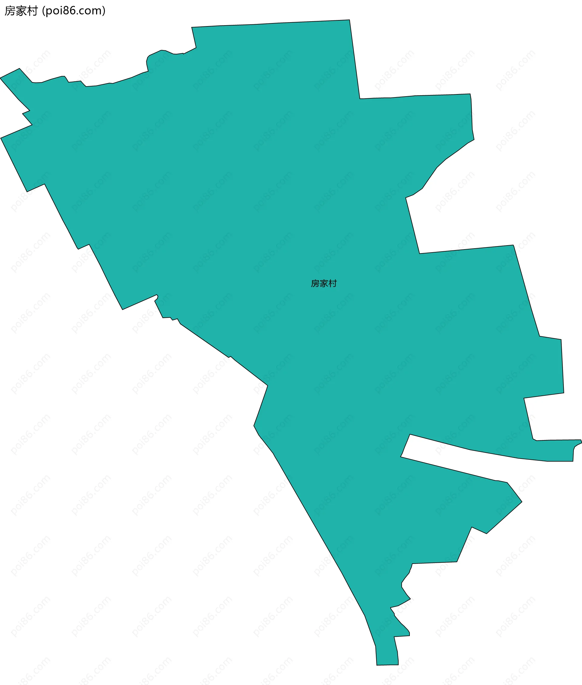 房家村边界地图