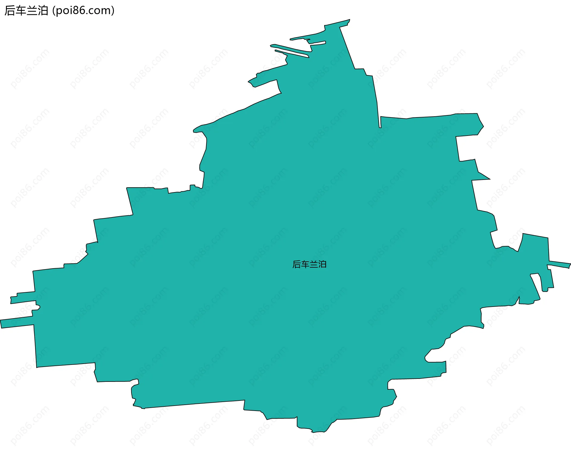 后车兰泊边界地图
