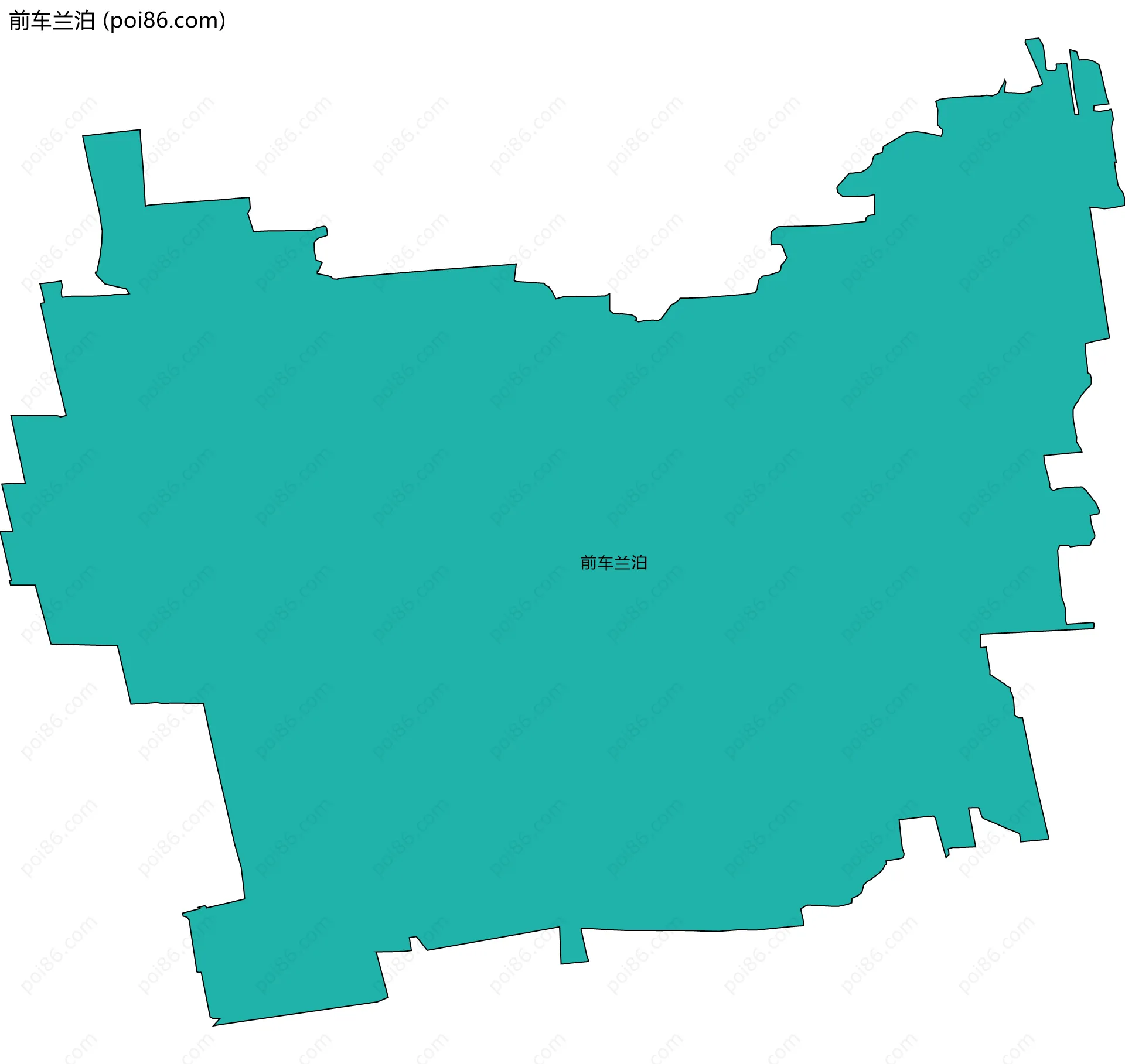 前车兰泊边界地图