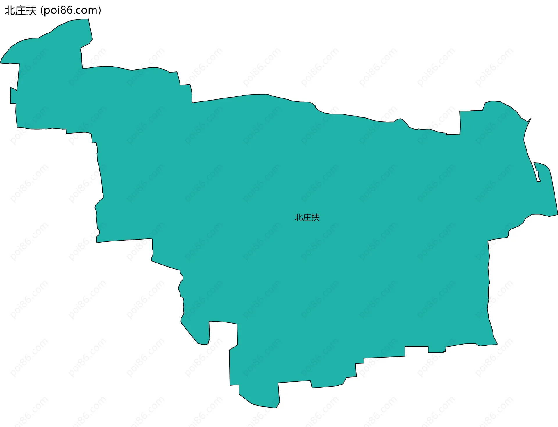 北庄扶边界地图