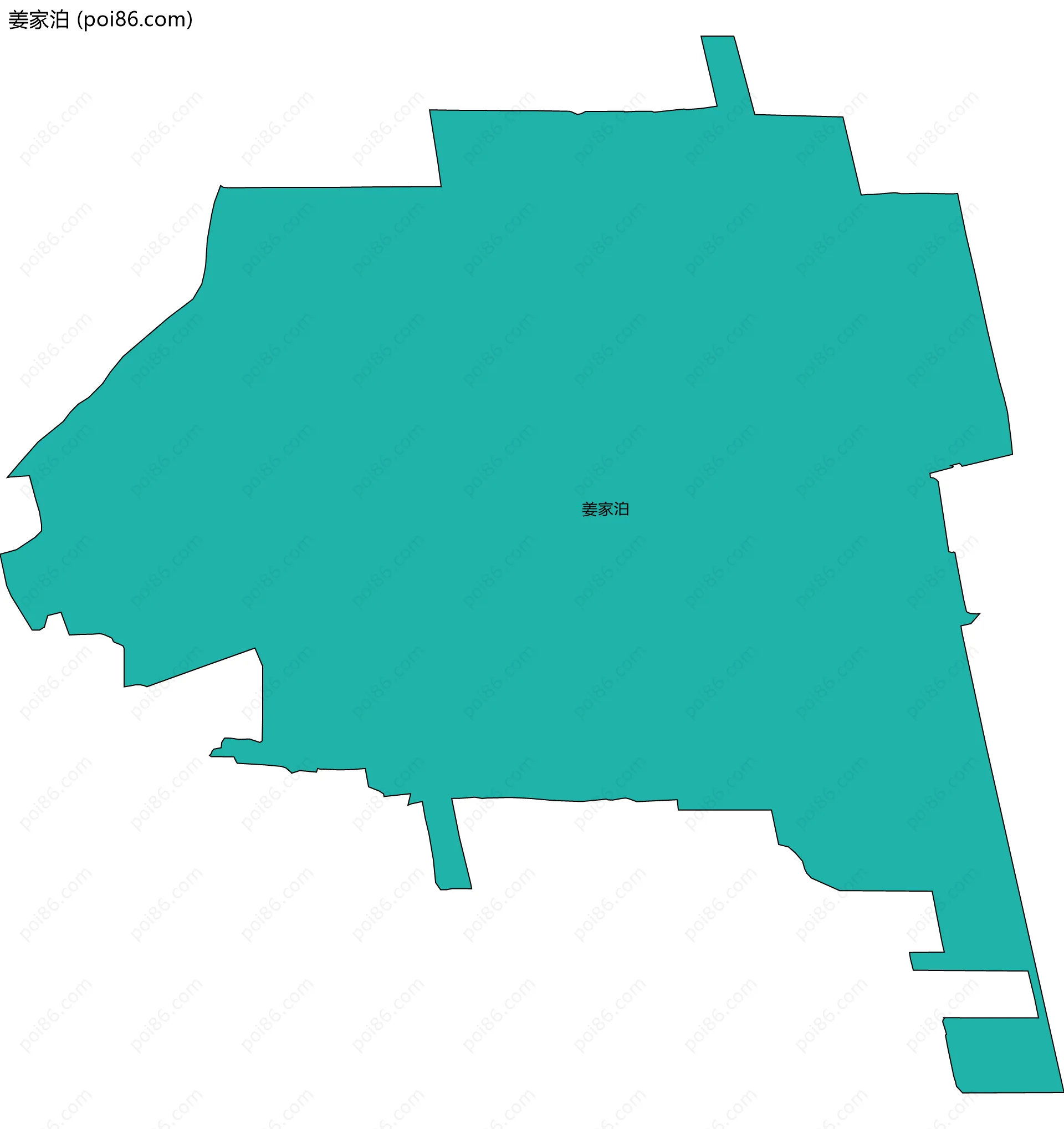 姜家泊边界地图