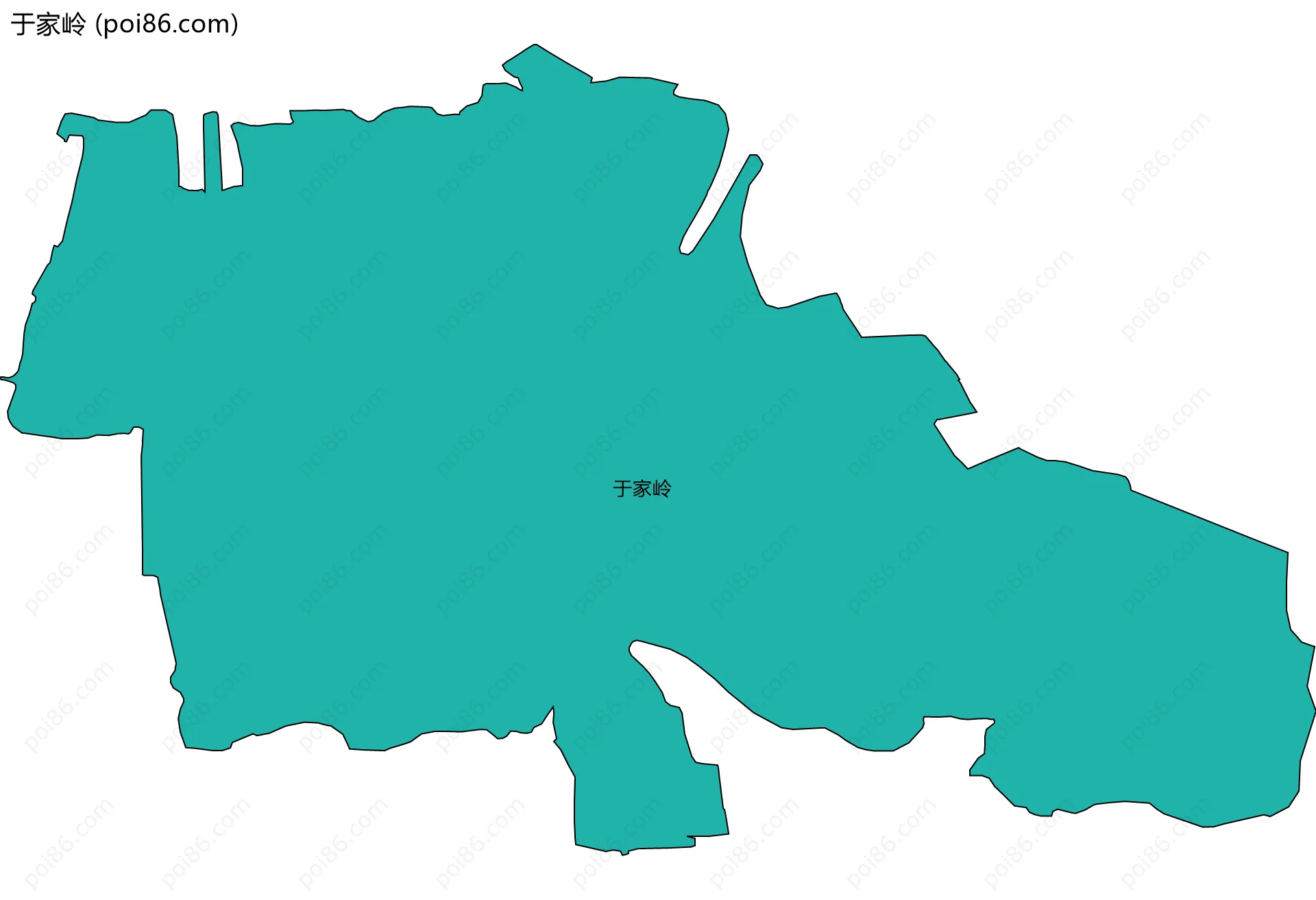 于家岭边界地图