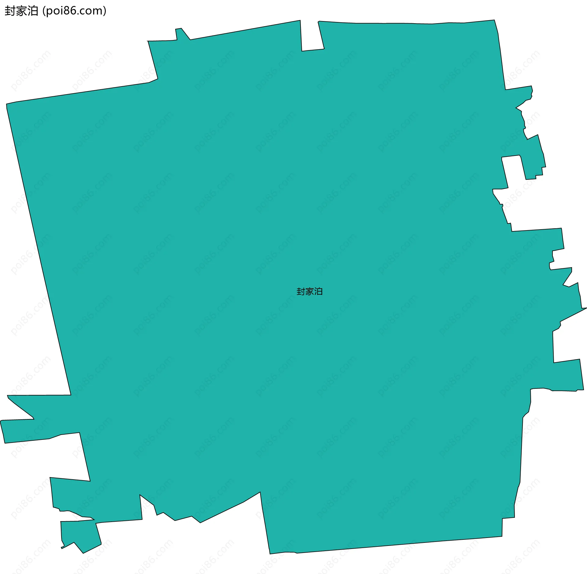 封家泊边界地图